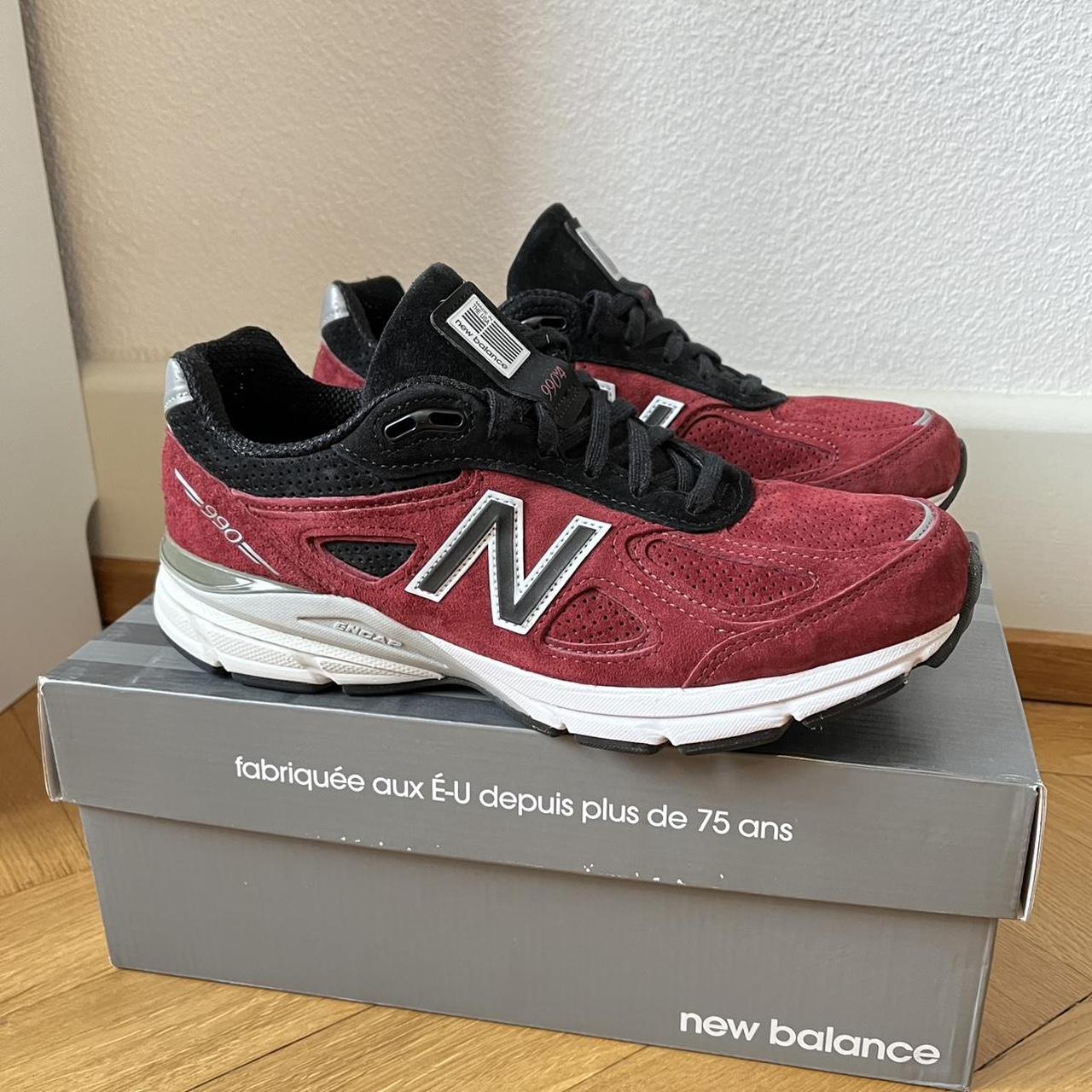 New balance 990v4 burgundy best sale