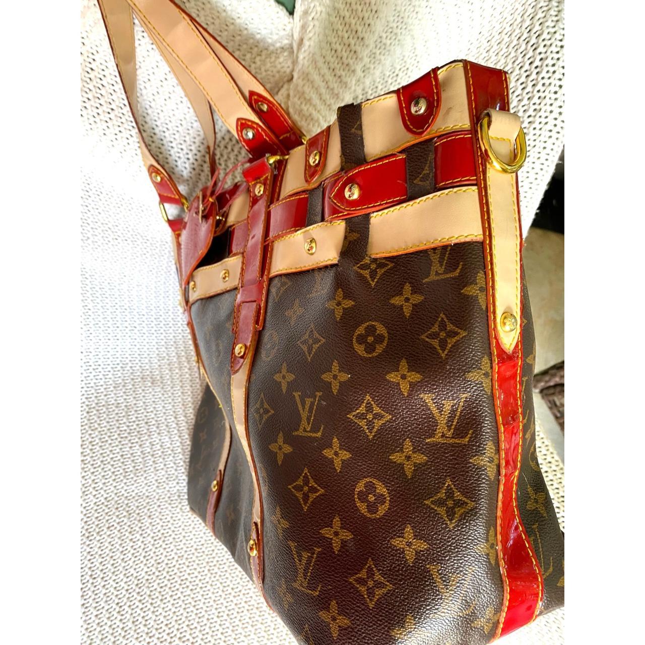 Louis Vuitton - Authenticated Rubis Salina Handbag - Cloth Red for Women, Good Condition