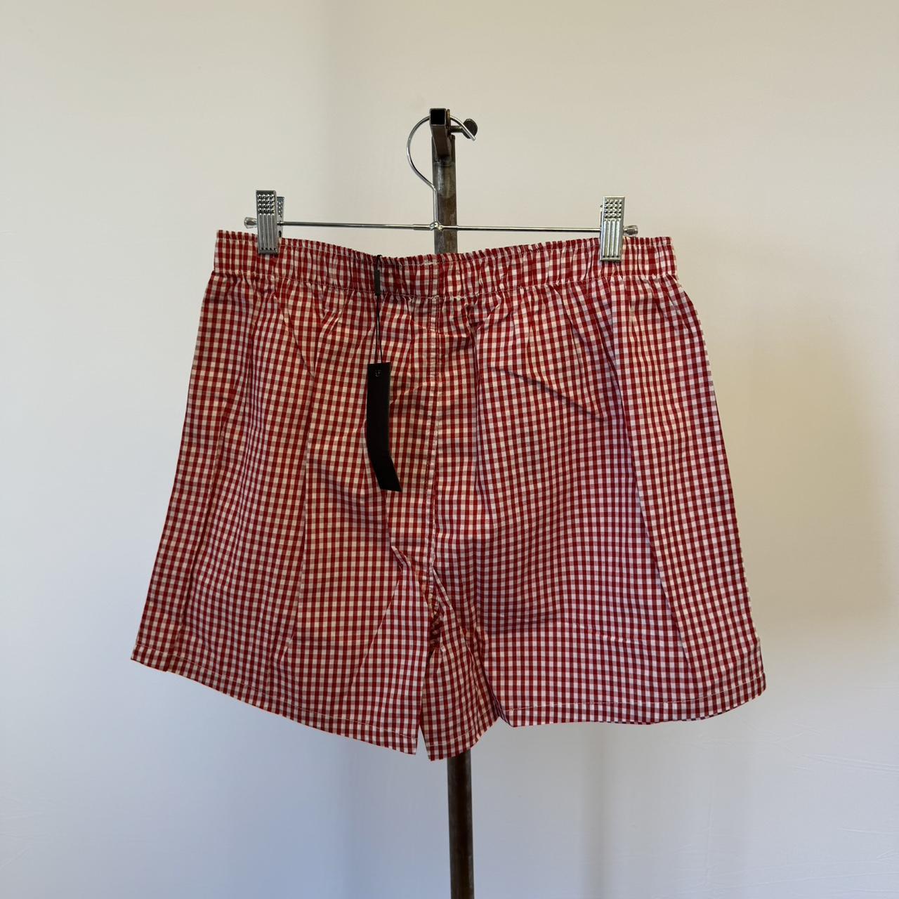 Red Gingham Printed Boxer