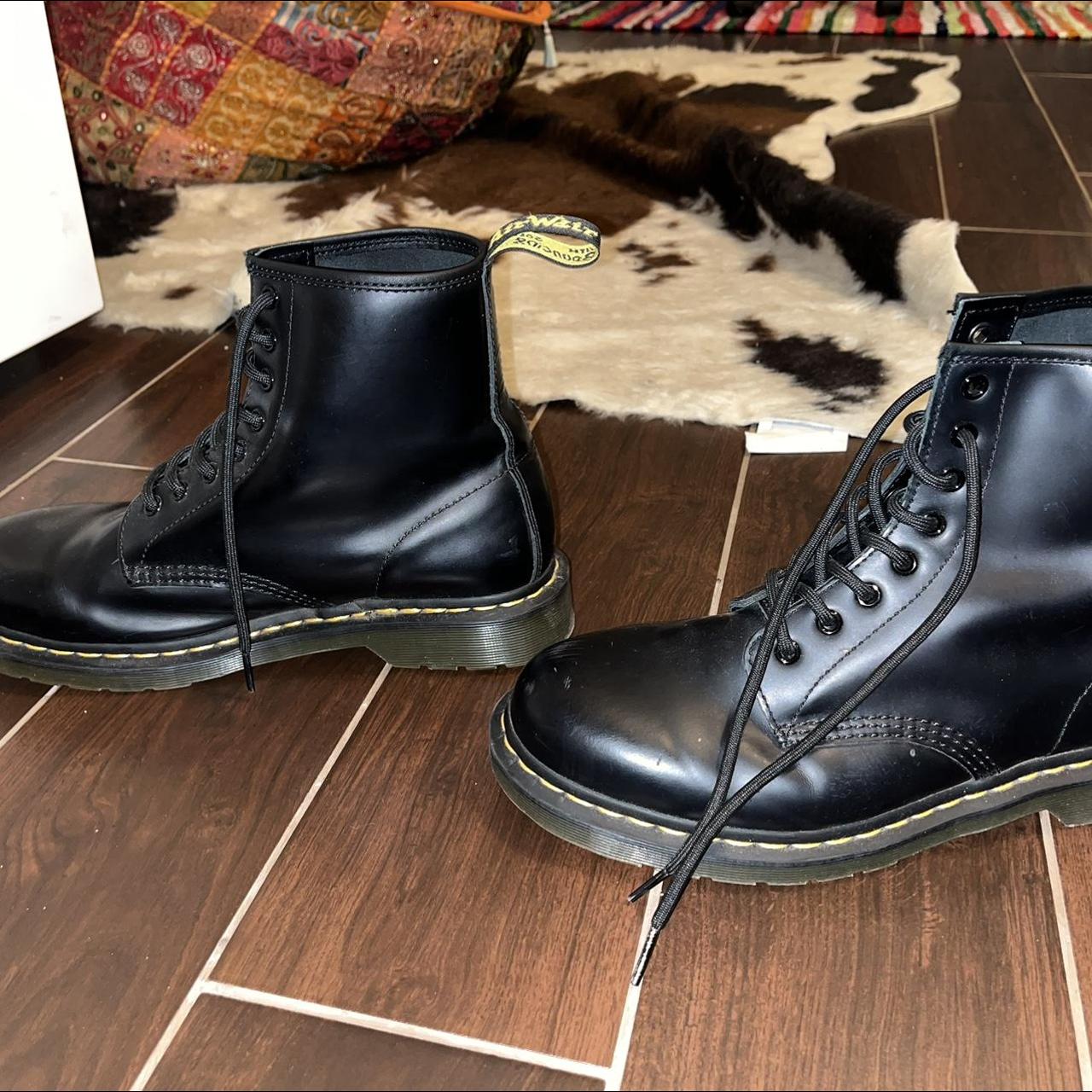 Leather Doc Martins men’s shoes - Depop