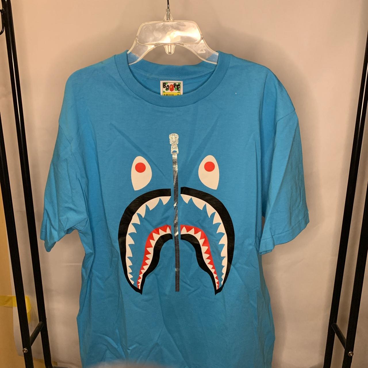 Bape shark best sale face t shirt