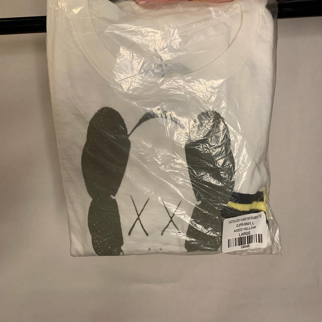 Cactus Jack + Kaws for Fragment Tee aged yellow Large