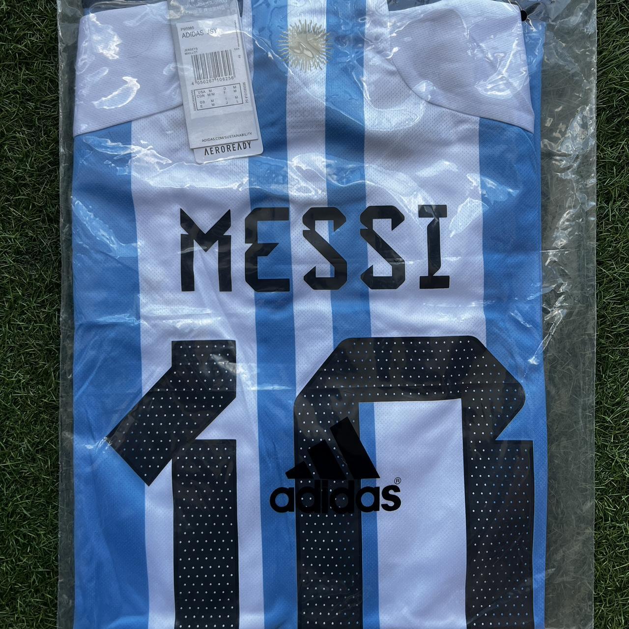 Adidas World Cup 2022 Messi Argentina 3 stars Jersey - Depop