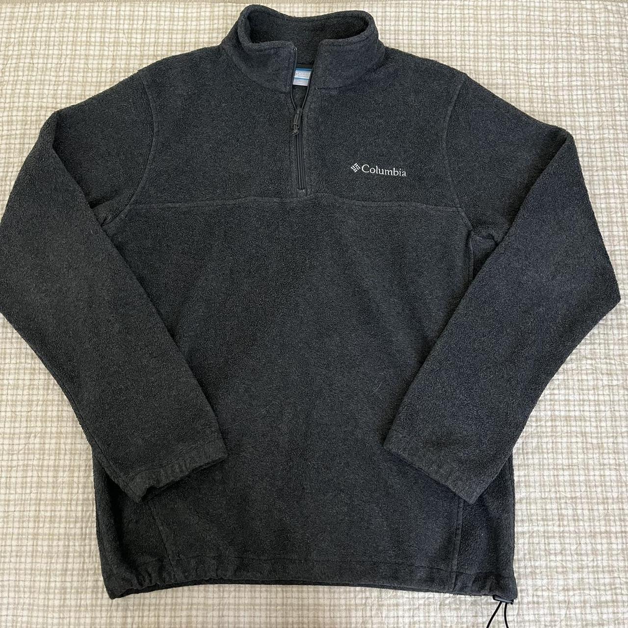 columbia high-pile fleece jacket men's... - Depop