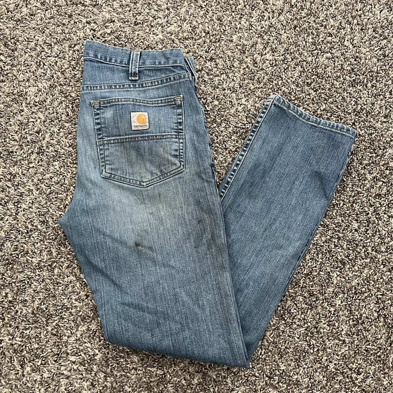 Carhartt Straight Fit Denim Pants Men's 32x32 - Depop