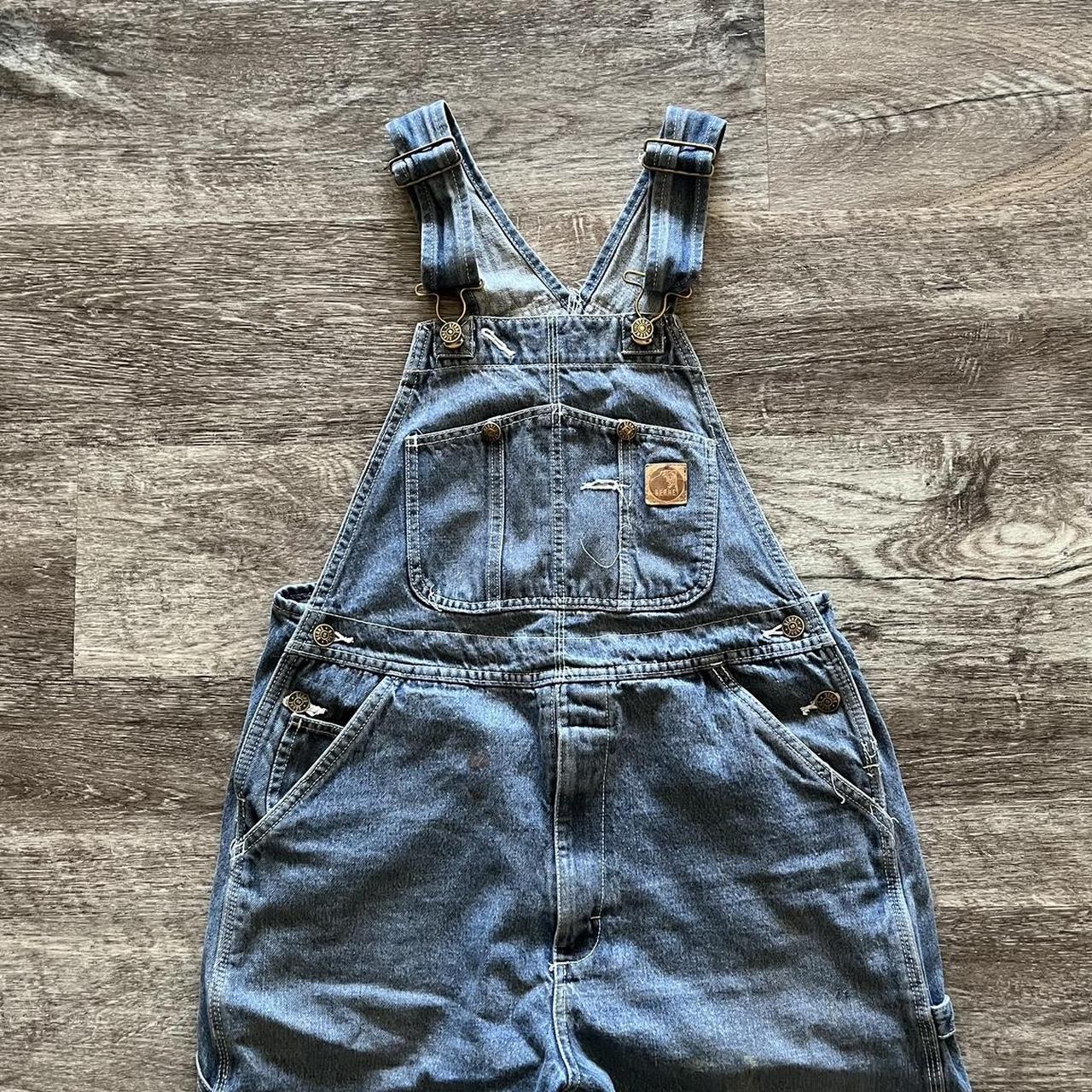Berne carharttstyle denim overalls Men's 36x30... Depop