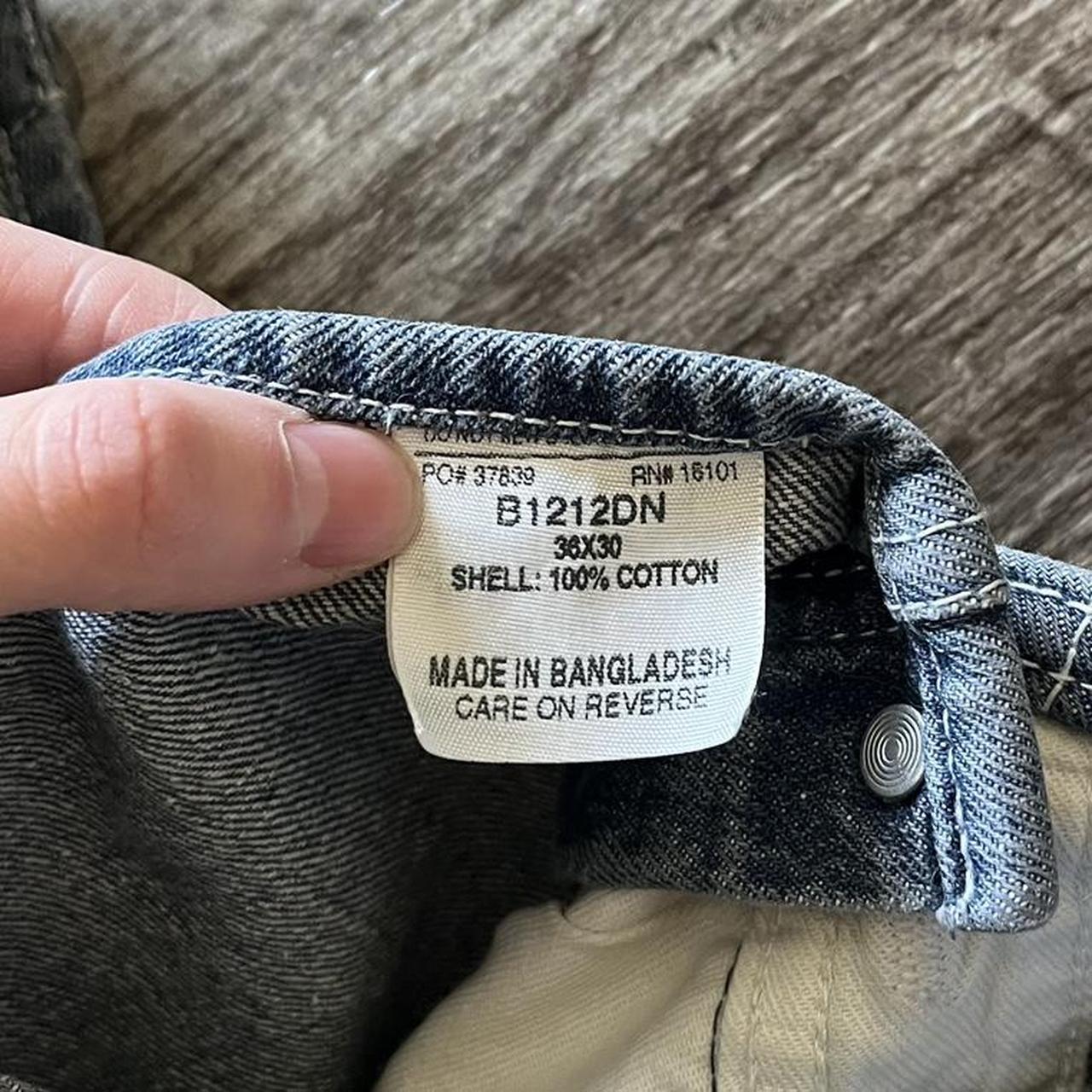 Berne carharttstyle denim overalls Men's 36x30... Depop