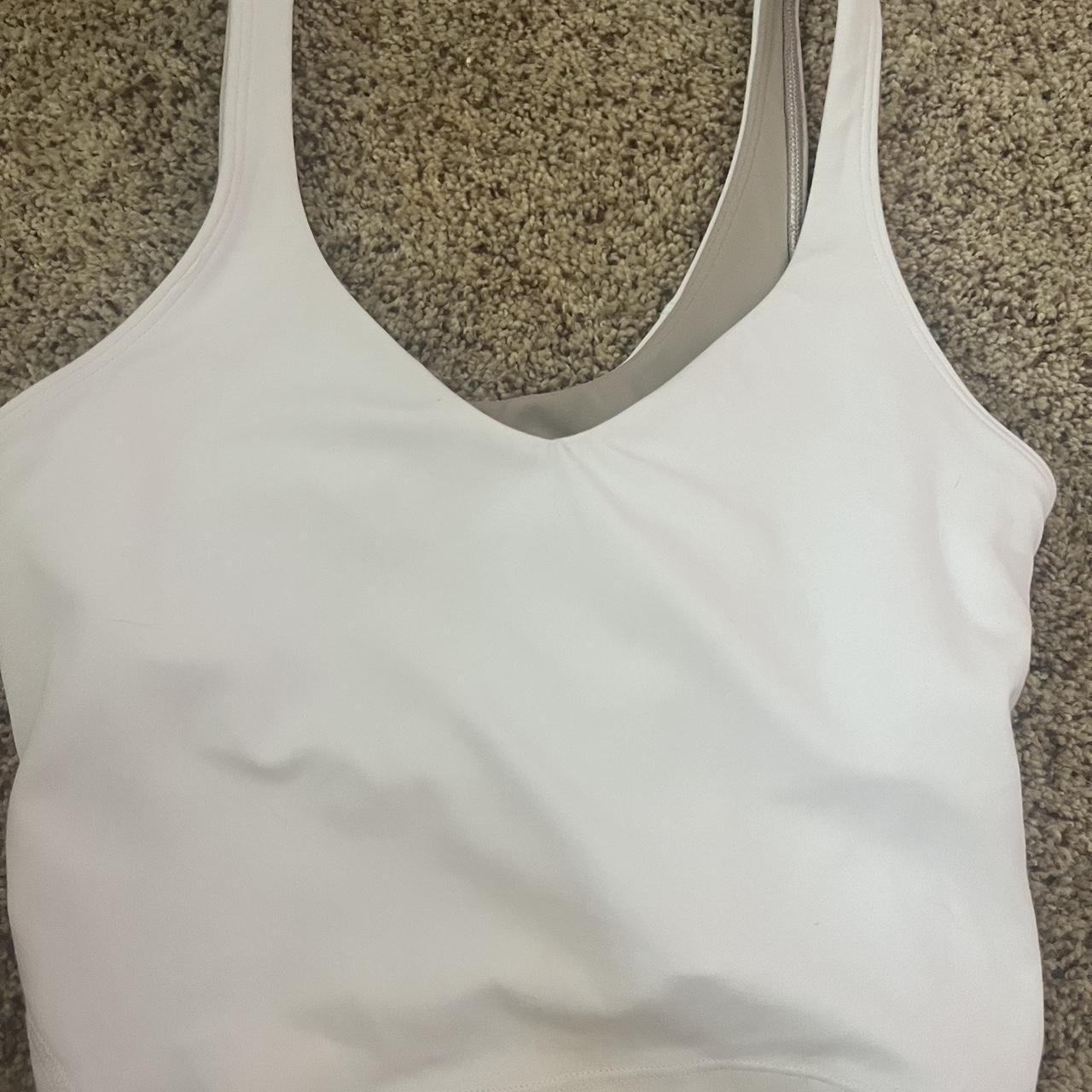 great condition iconic white lululemon align tank - Depop