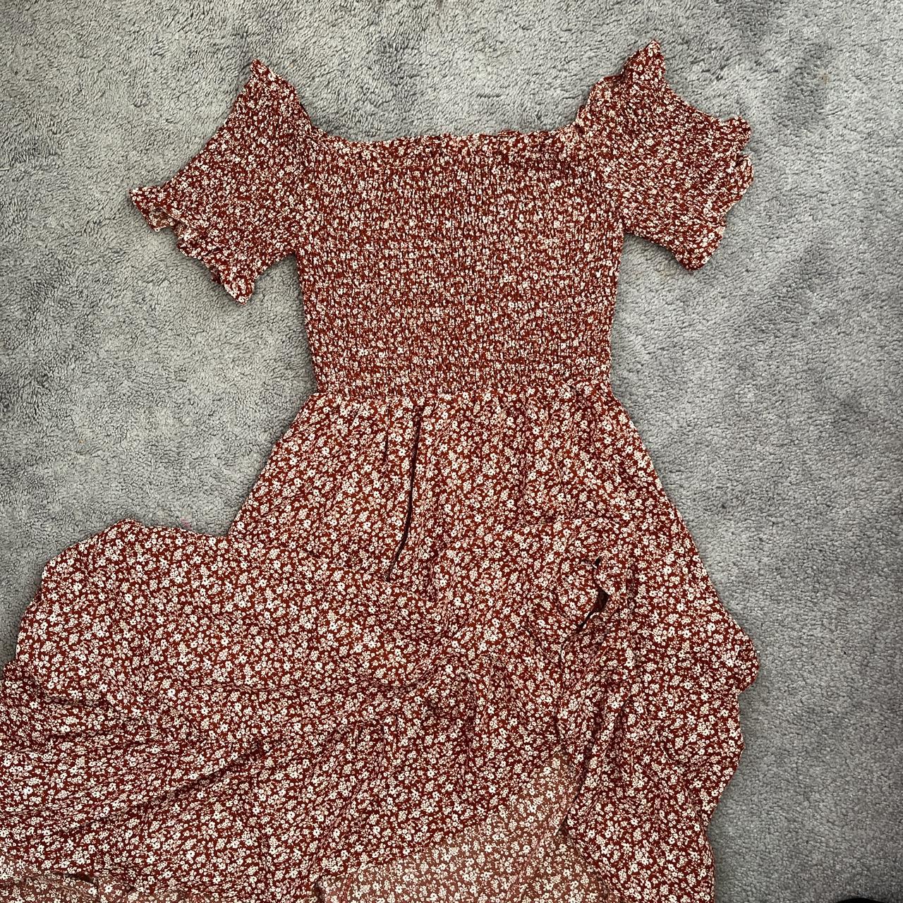 brown flowly dress HAS side pockets 😍 NWT lularoe - Depop