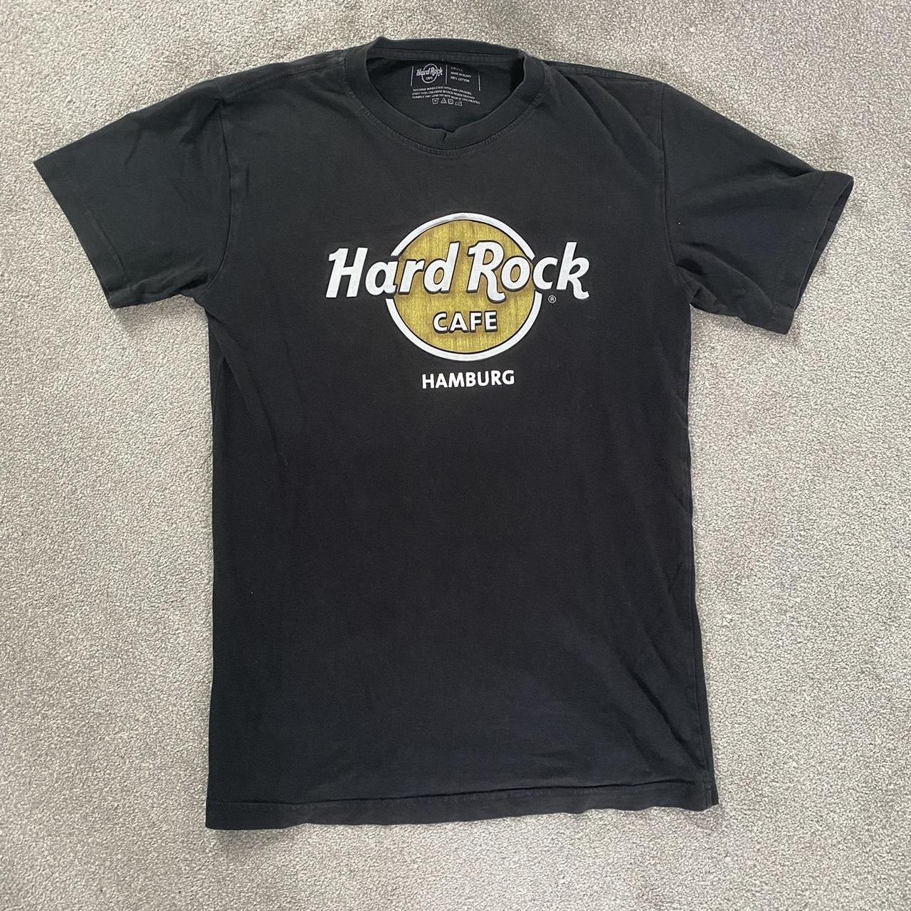 Small Hard Rock Cafe Hamburg tshirt embossed... - Depop