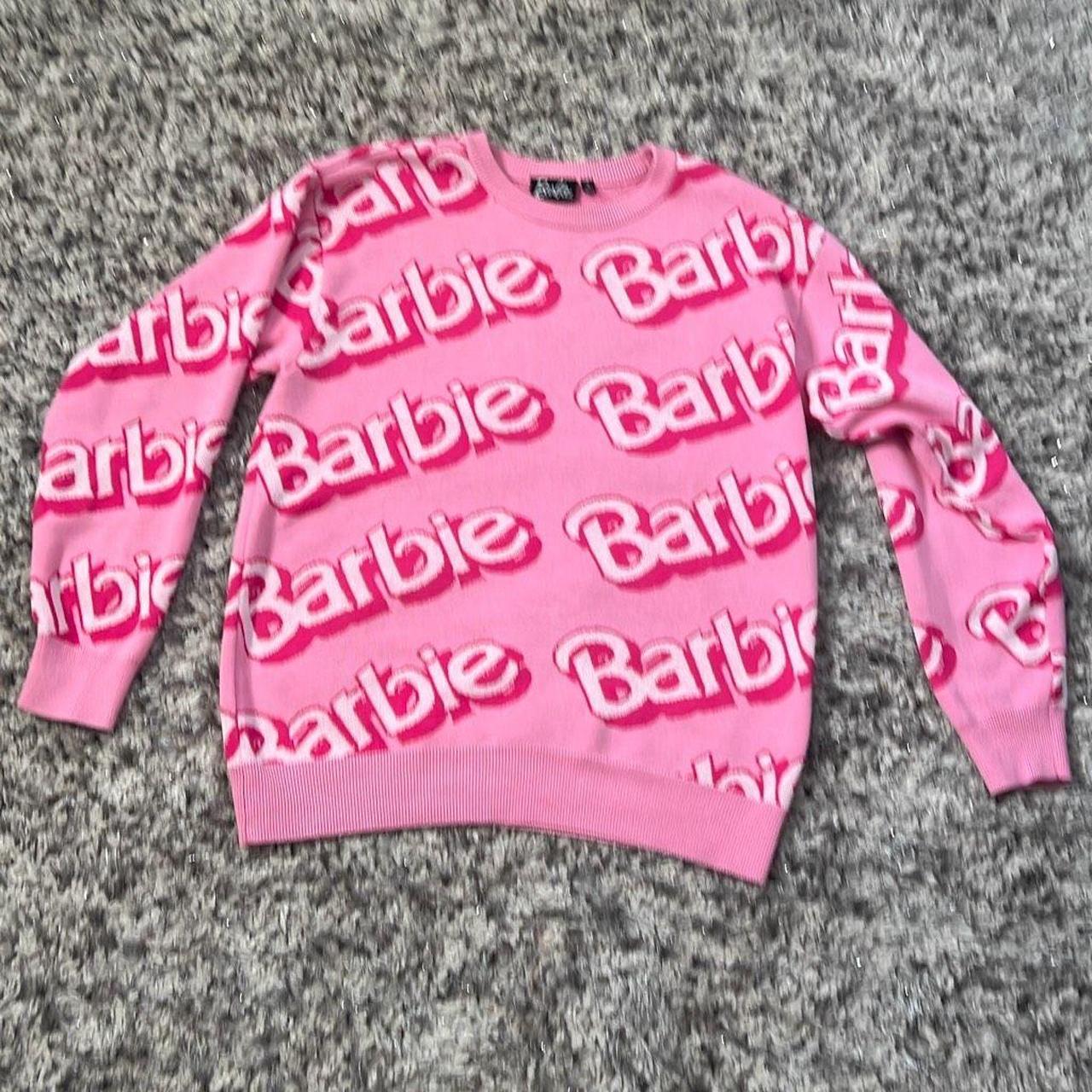 Pink barbie online sweater