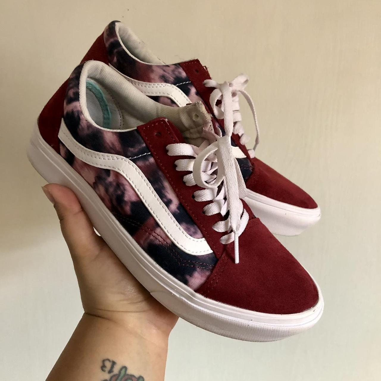 Vans old skool deals off white maroon