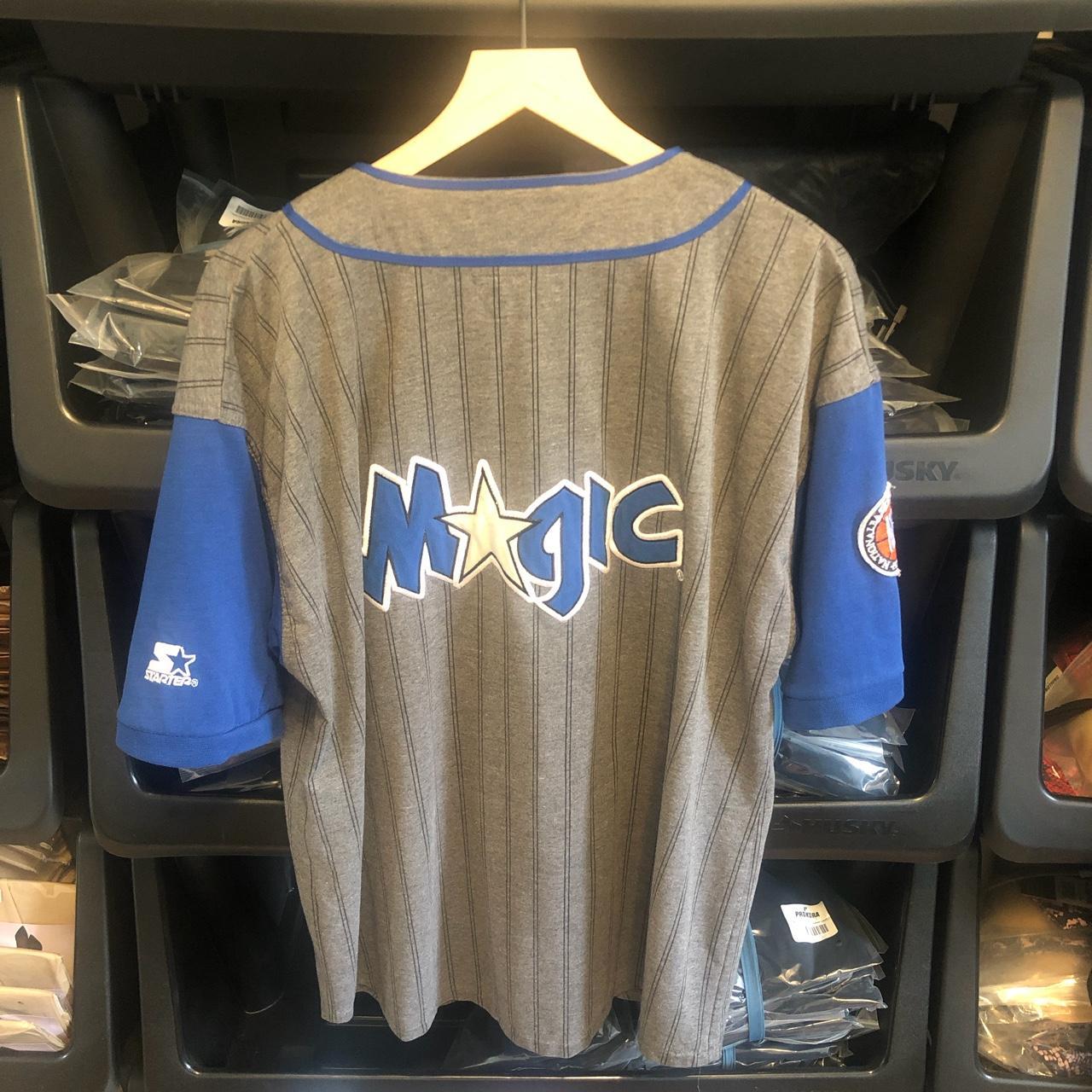 Vintage Starter Orlando Magic Pinstripe Jersey Size - Depop