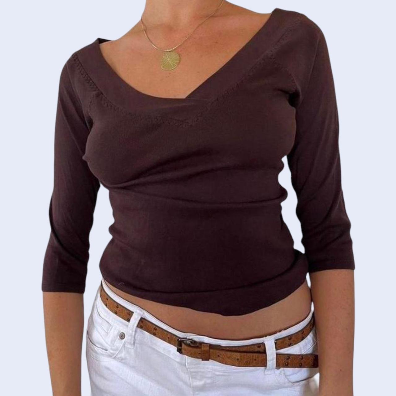 Principles Women's Brown Tshirt Depop