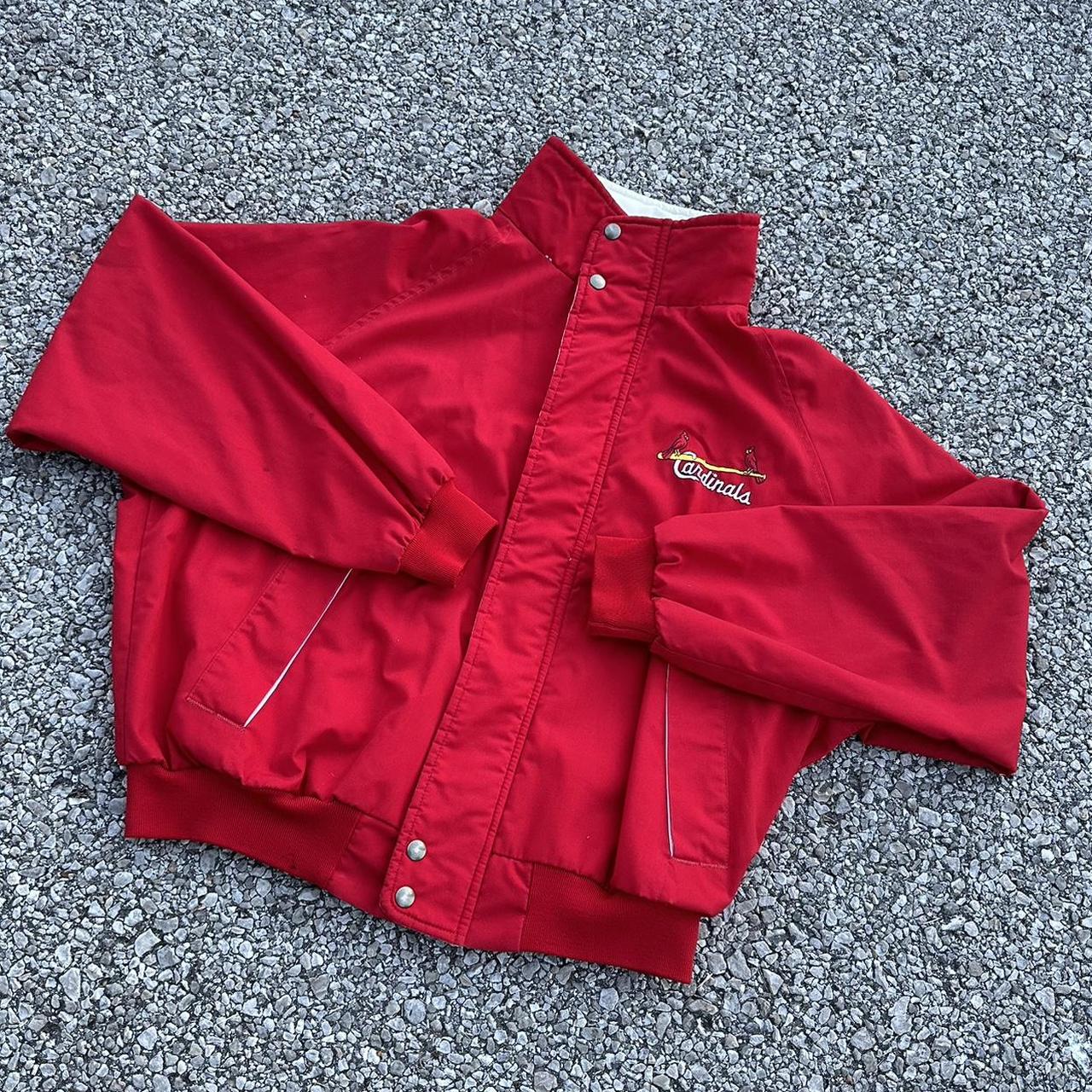 Vintage St. Louis Cardinals jacket in red. From the - Depop