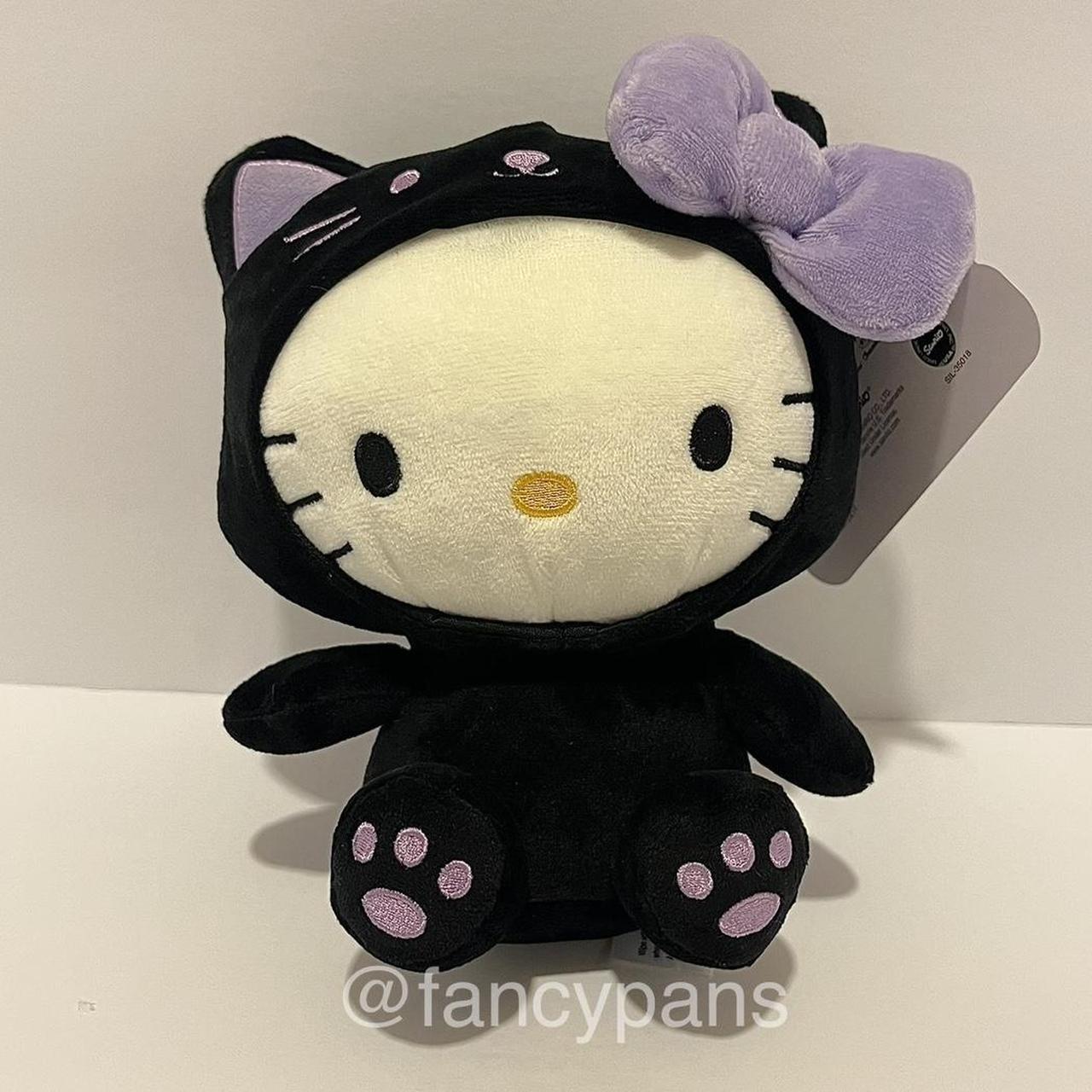 Halloween hello kitty black cat costume plushie... Depop