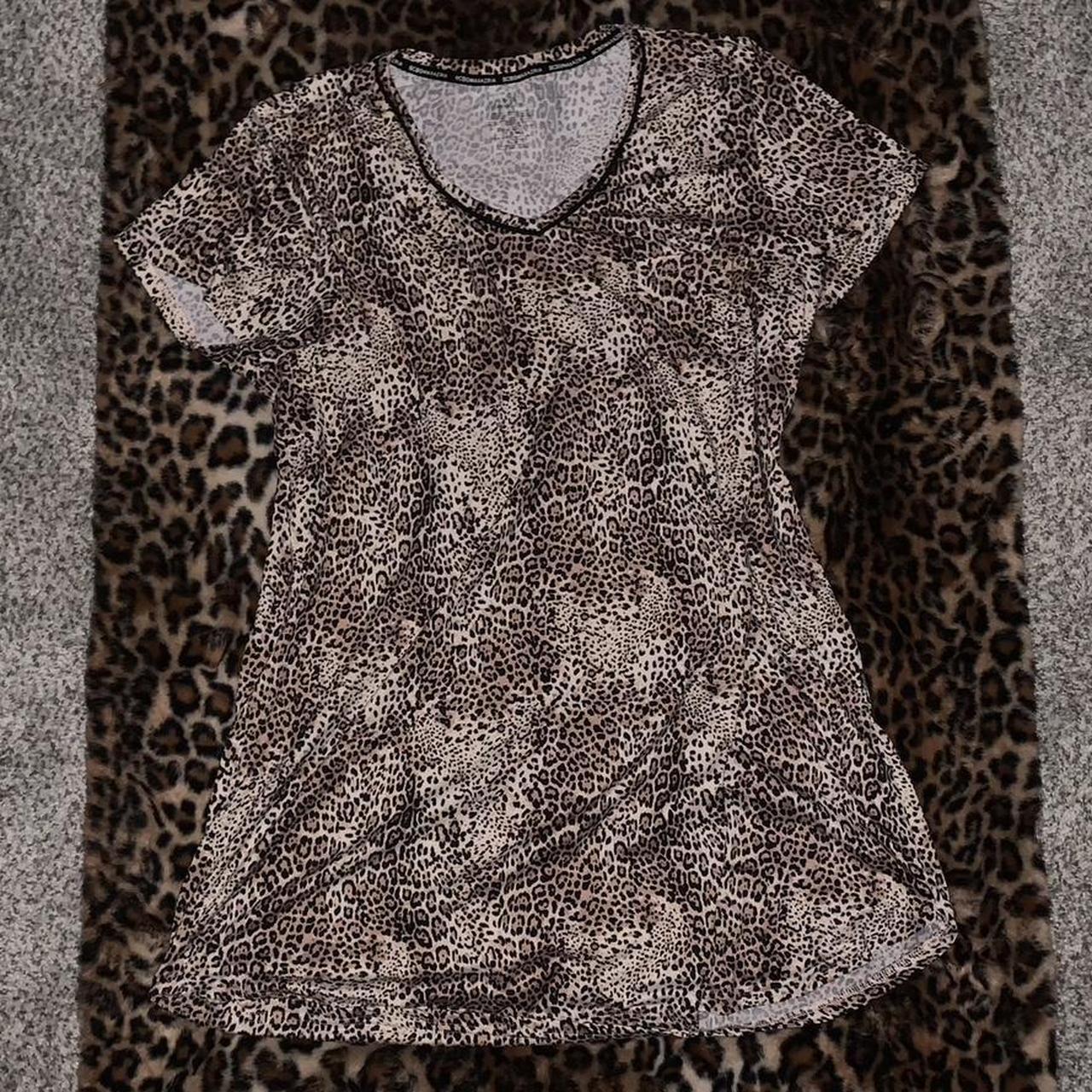 XL cheetah print nightgown brand BCBGMAXAZRIA