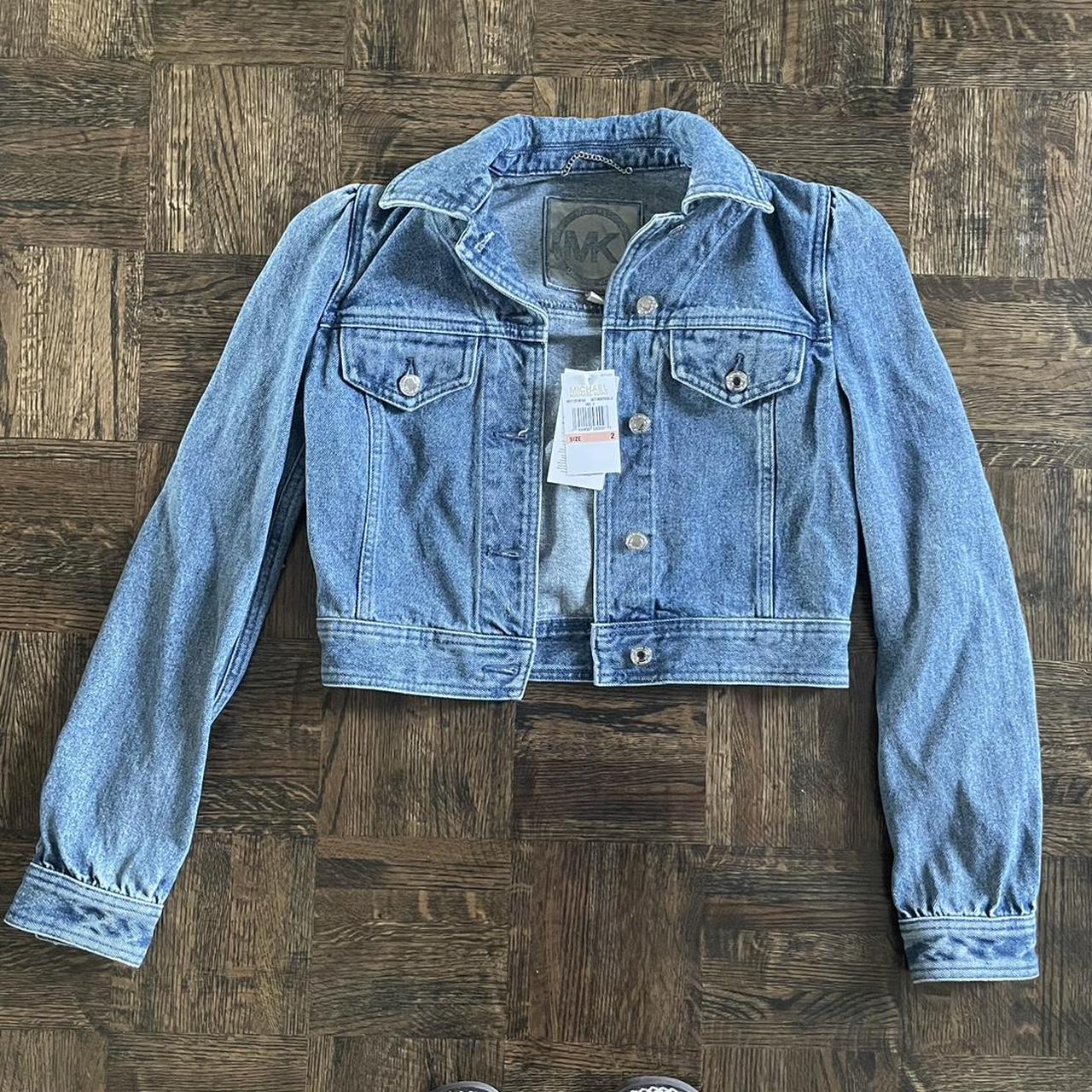 Michael Kors Women's Blue Jacket | Depop