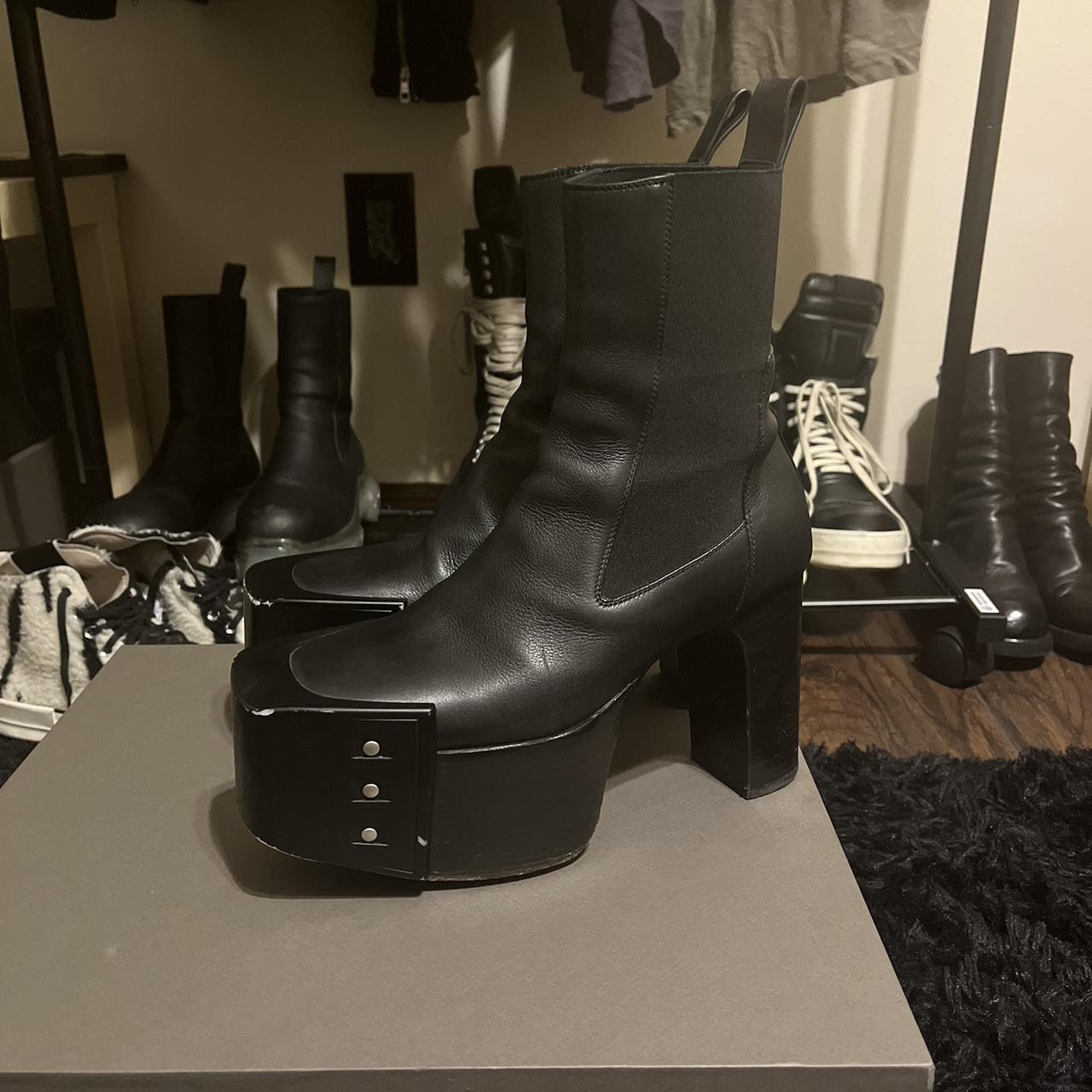 Rick owens kiss heels all black super rare colorways... - Depop