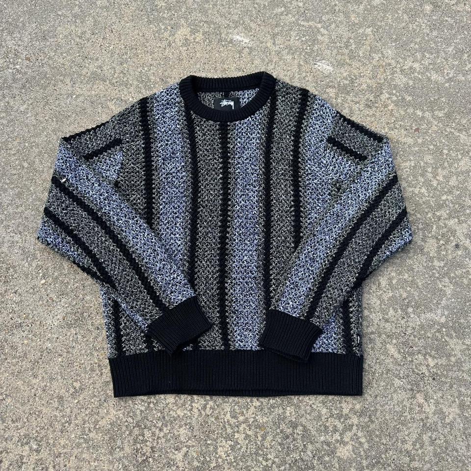 Stussy Baja Loose Gauge Sweater Size M chest:... - Depop