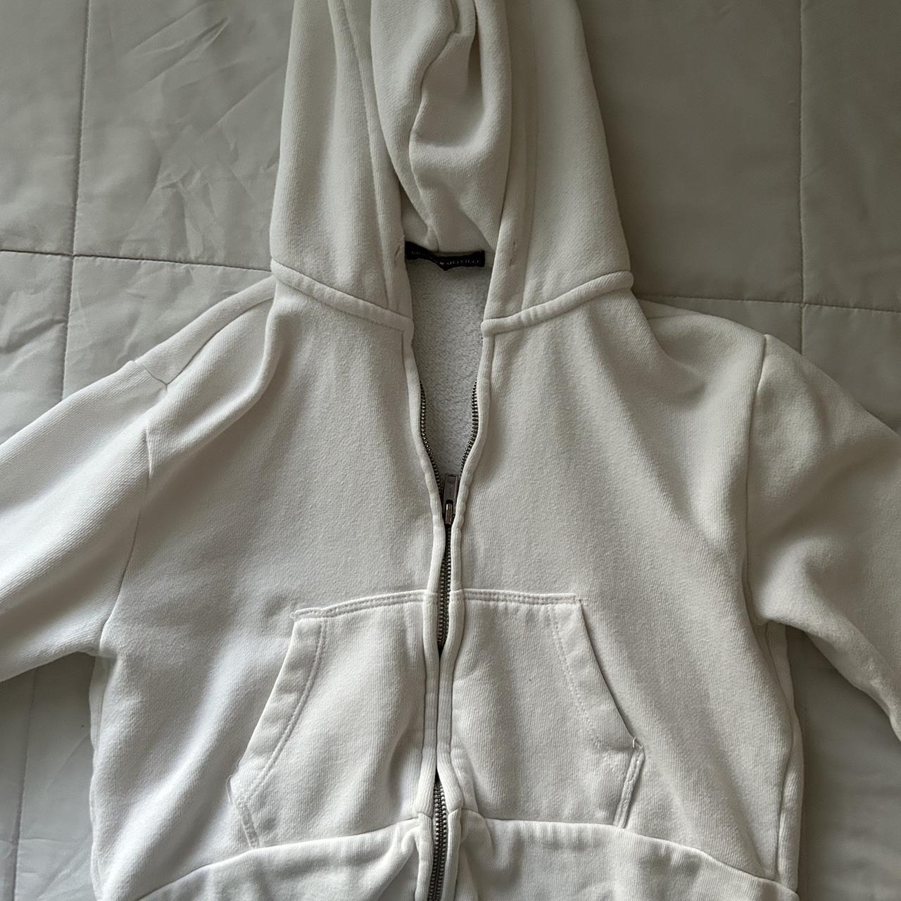 Brandy Melville Women's White Jacket | Depop