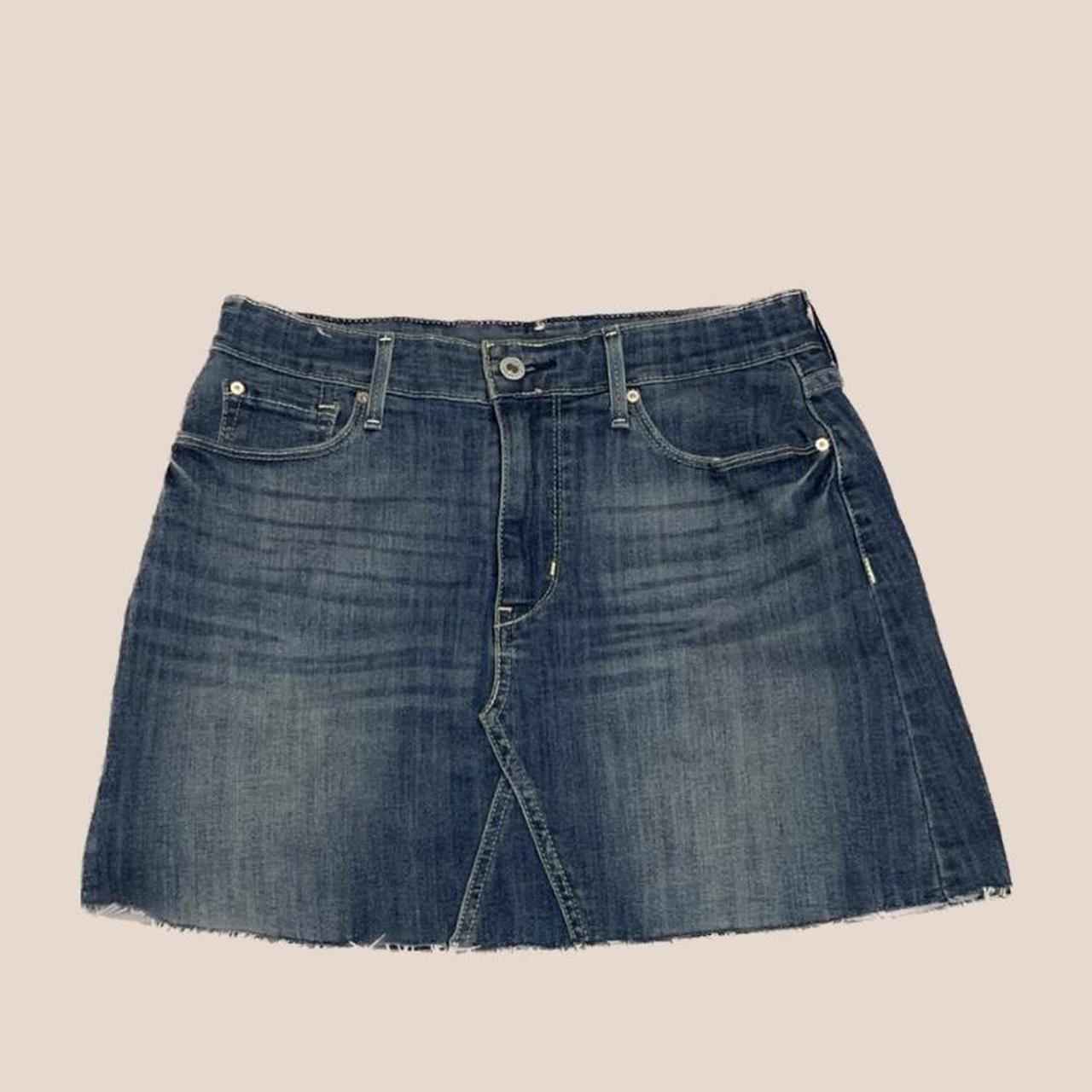 Levi Strauss & co Jean skirt Size-... - Depop