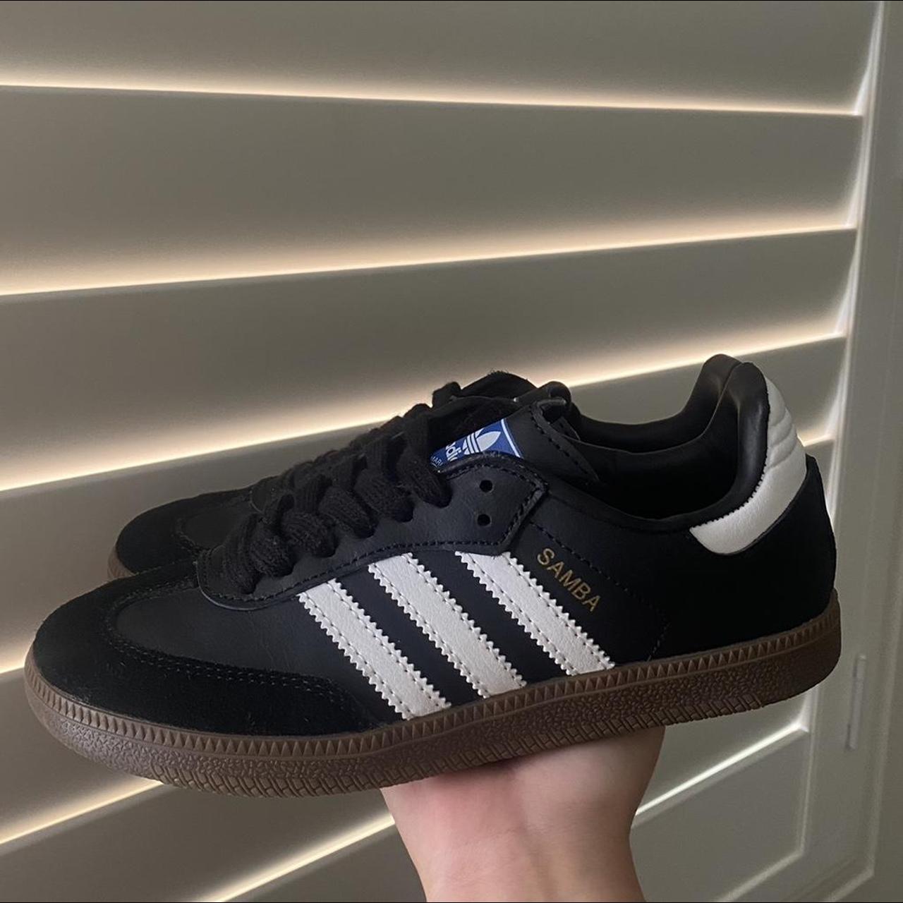 Adidas Black Samba OG > Size US 5 / UK 3.5 / EU... - Depop