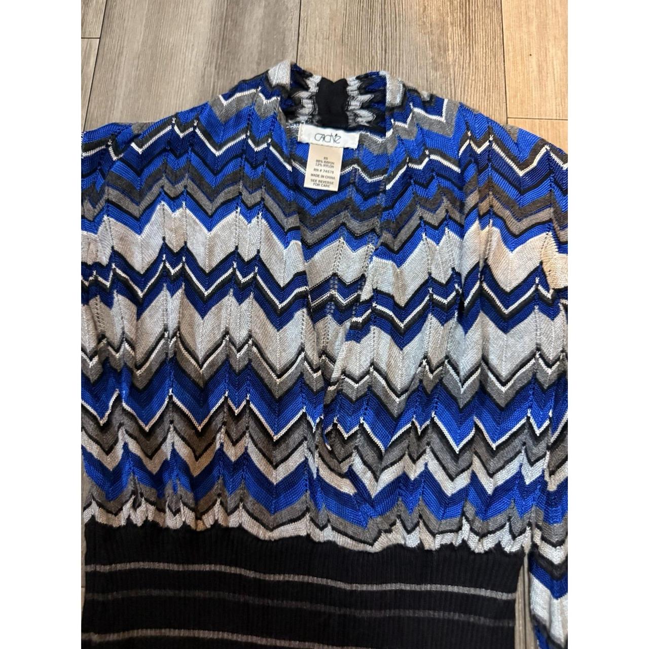 Cache Women's Blouse - Blue - XS – Cache Y2K Chev… - image 3