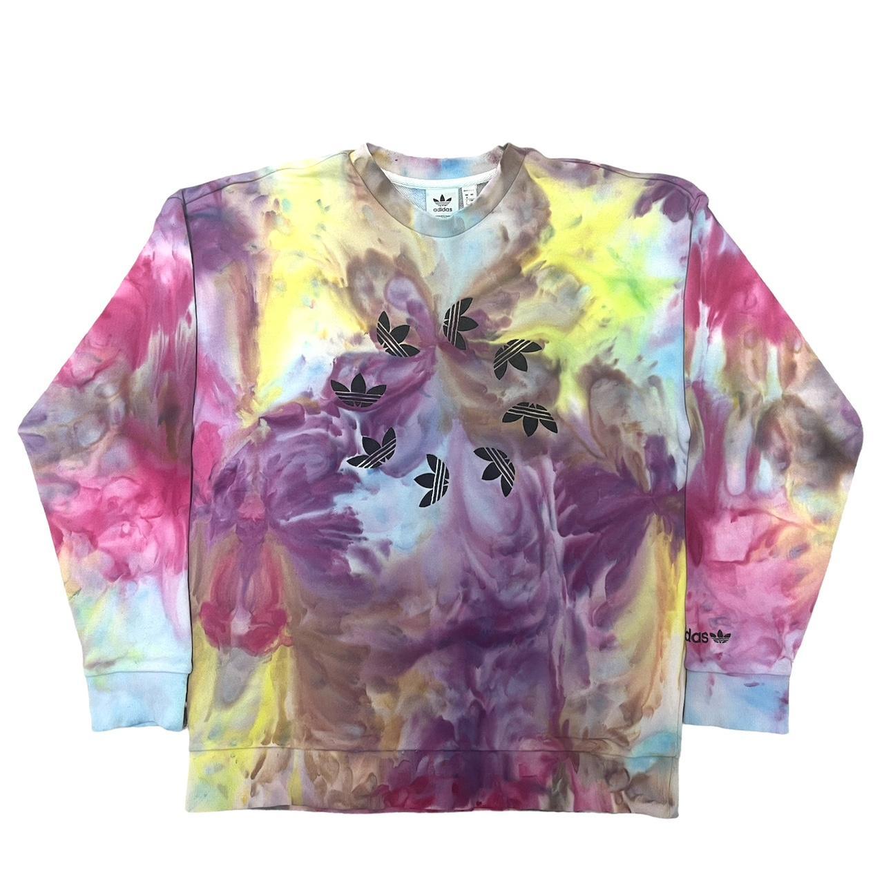 tie dye adidas sweatshirt