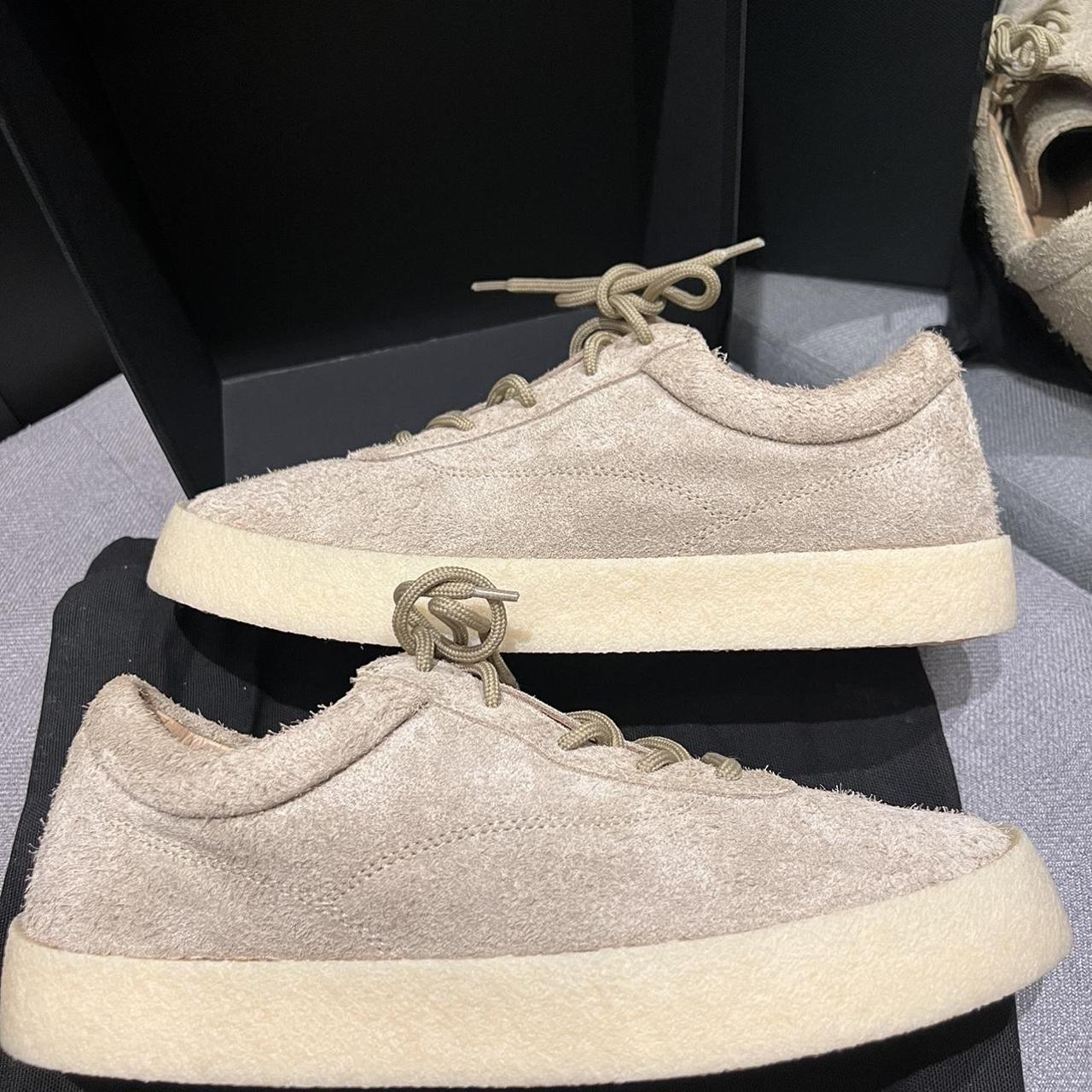 Yeezy season 6 taupe thick shaggy suede crepe