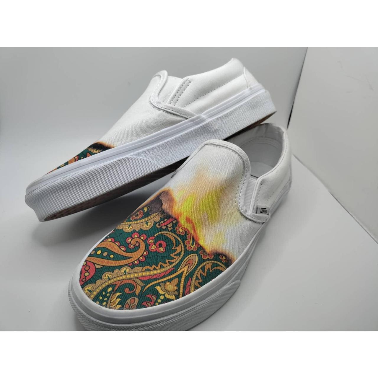 Vans slip on on sale painted