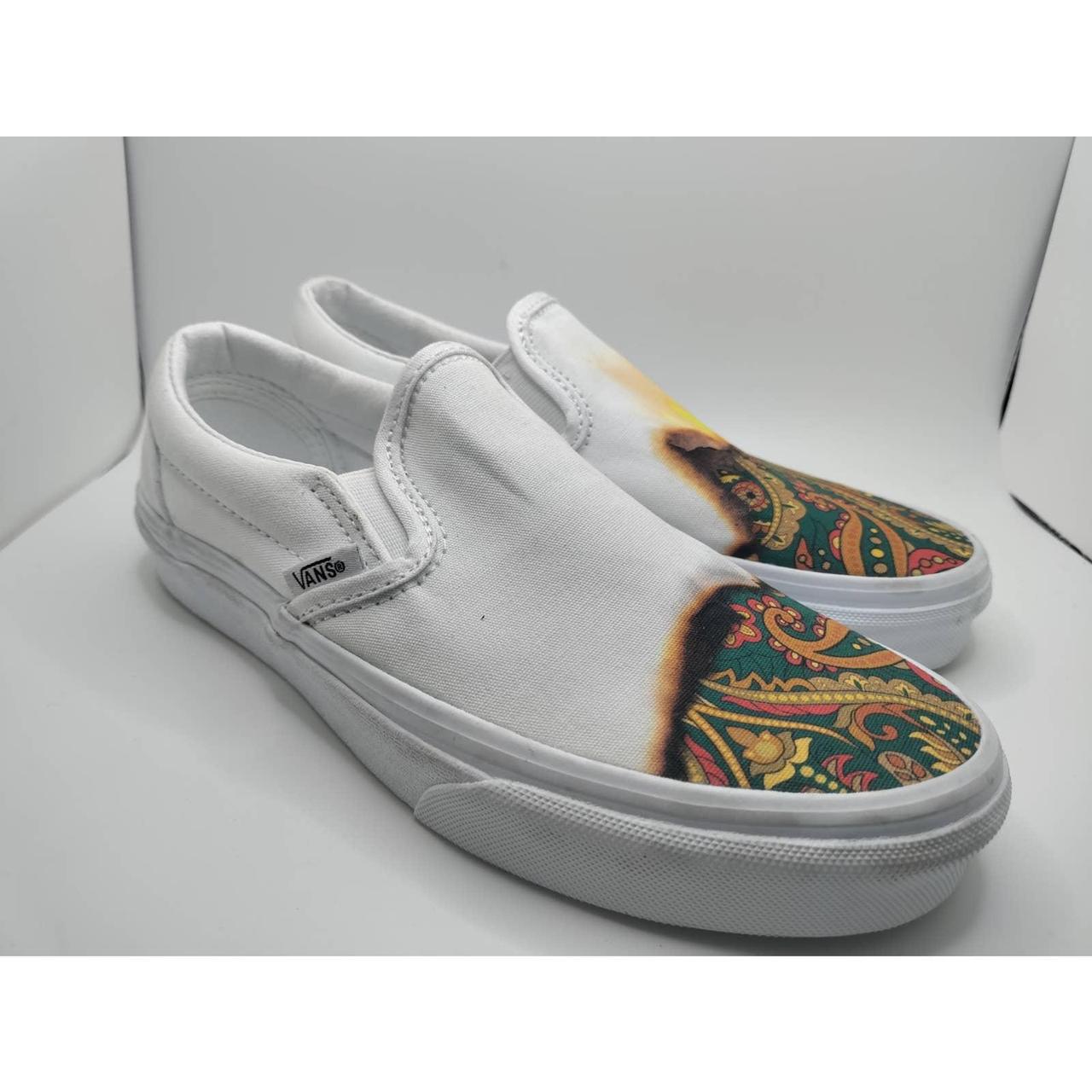 Vans bianche cheap slip on