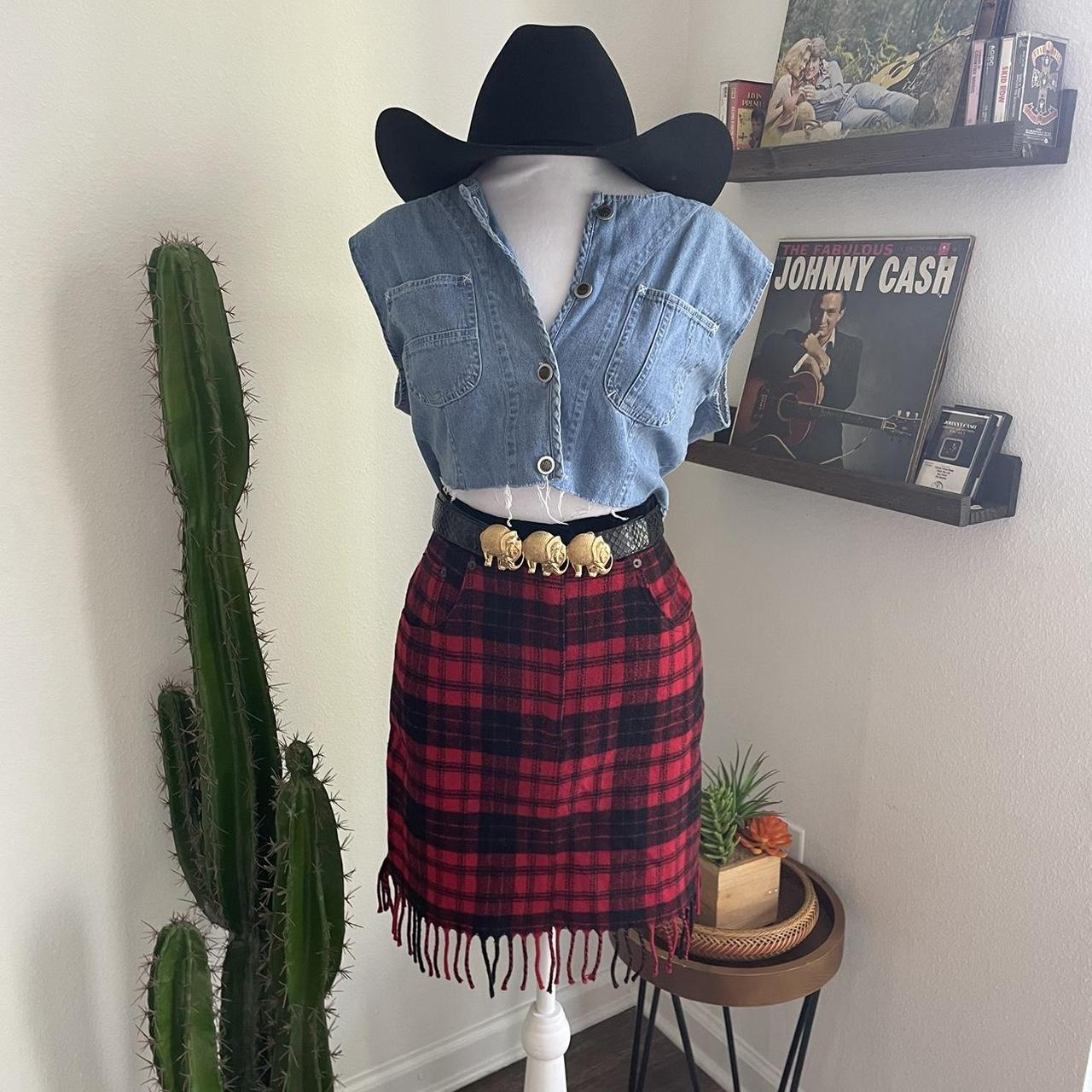 Vintage 90s Plaid Express pencil skirt perfect. Depop