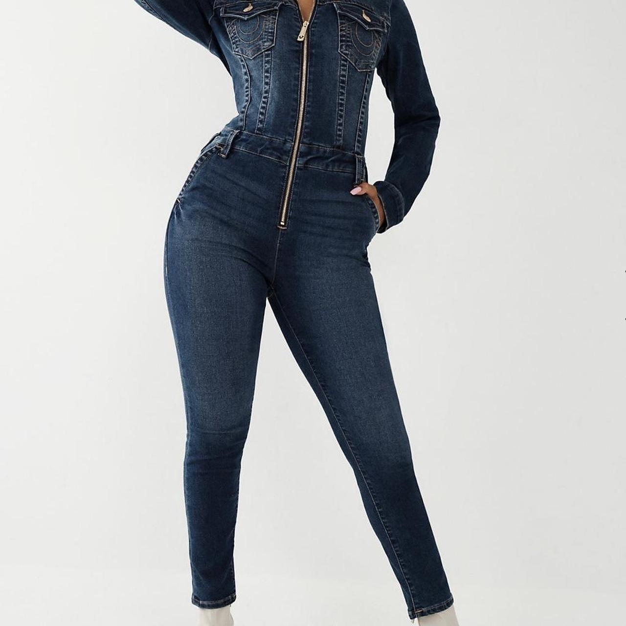 true religion women jumpsuit