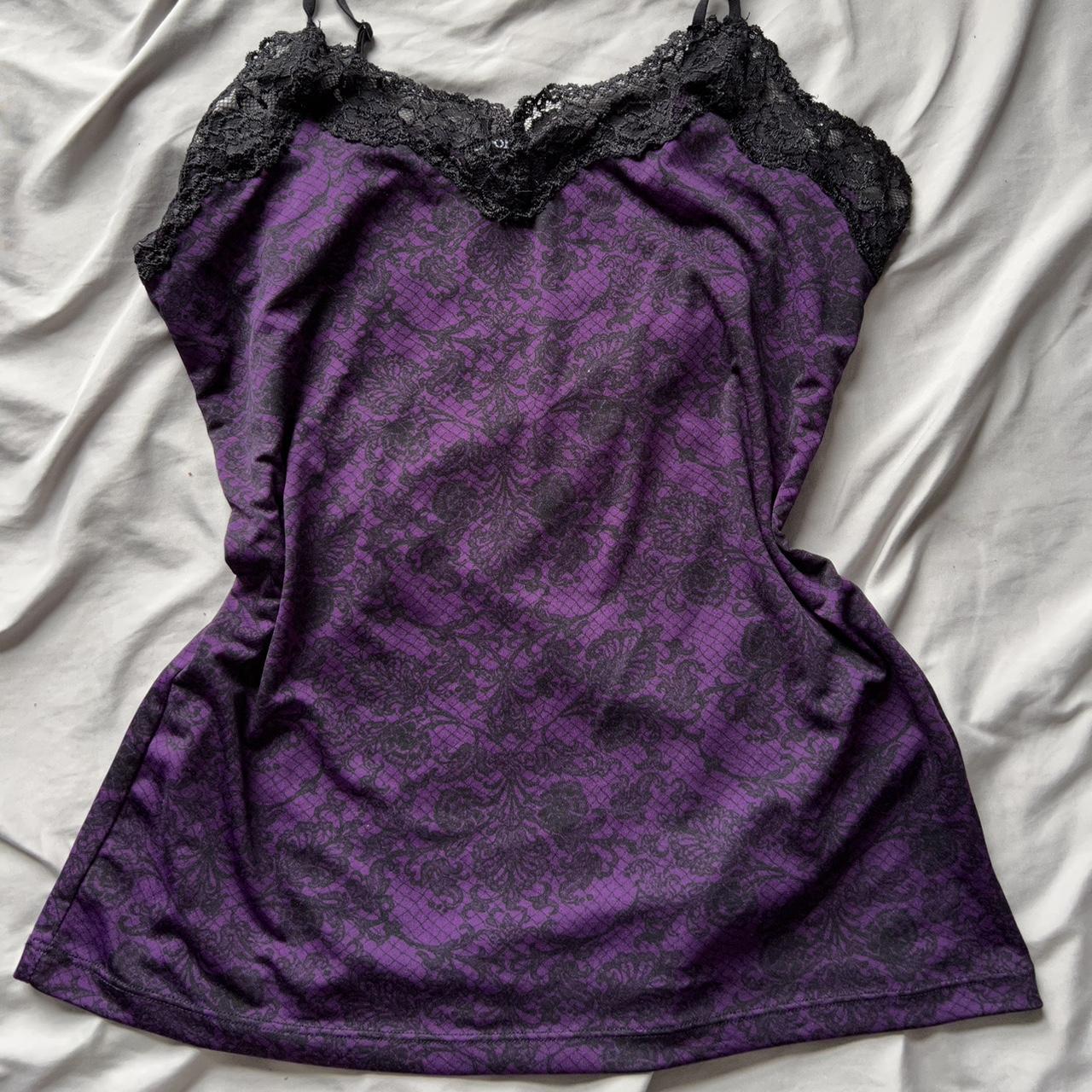 Women's Purple and Black Shirt | Depop