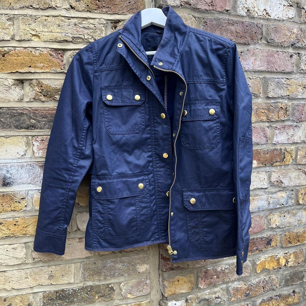 J.Crew Women's Navy Jacket Depop