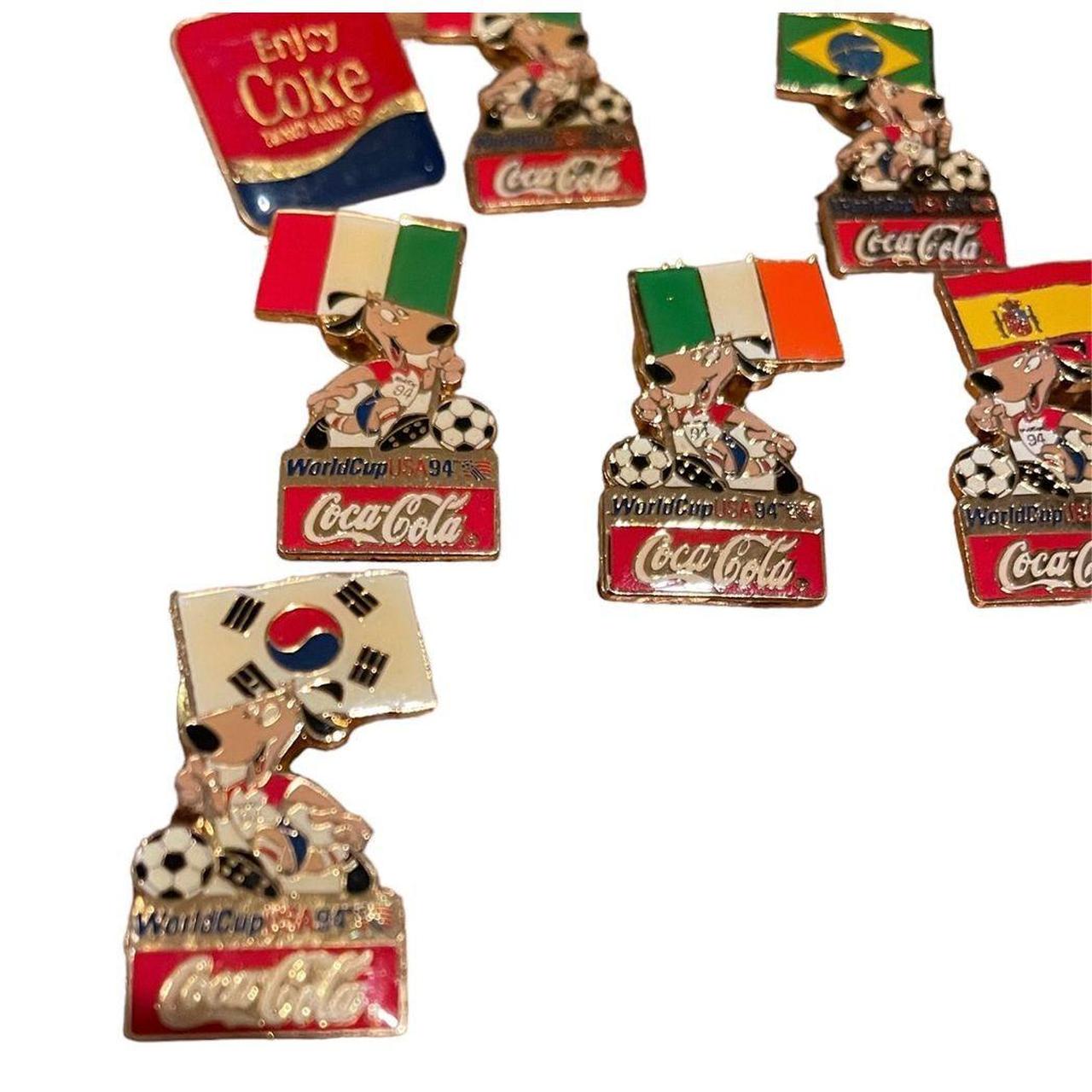 Set of 12 Vintage Coca-Cola lapel pins Many from... - Depop