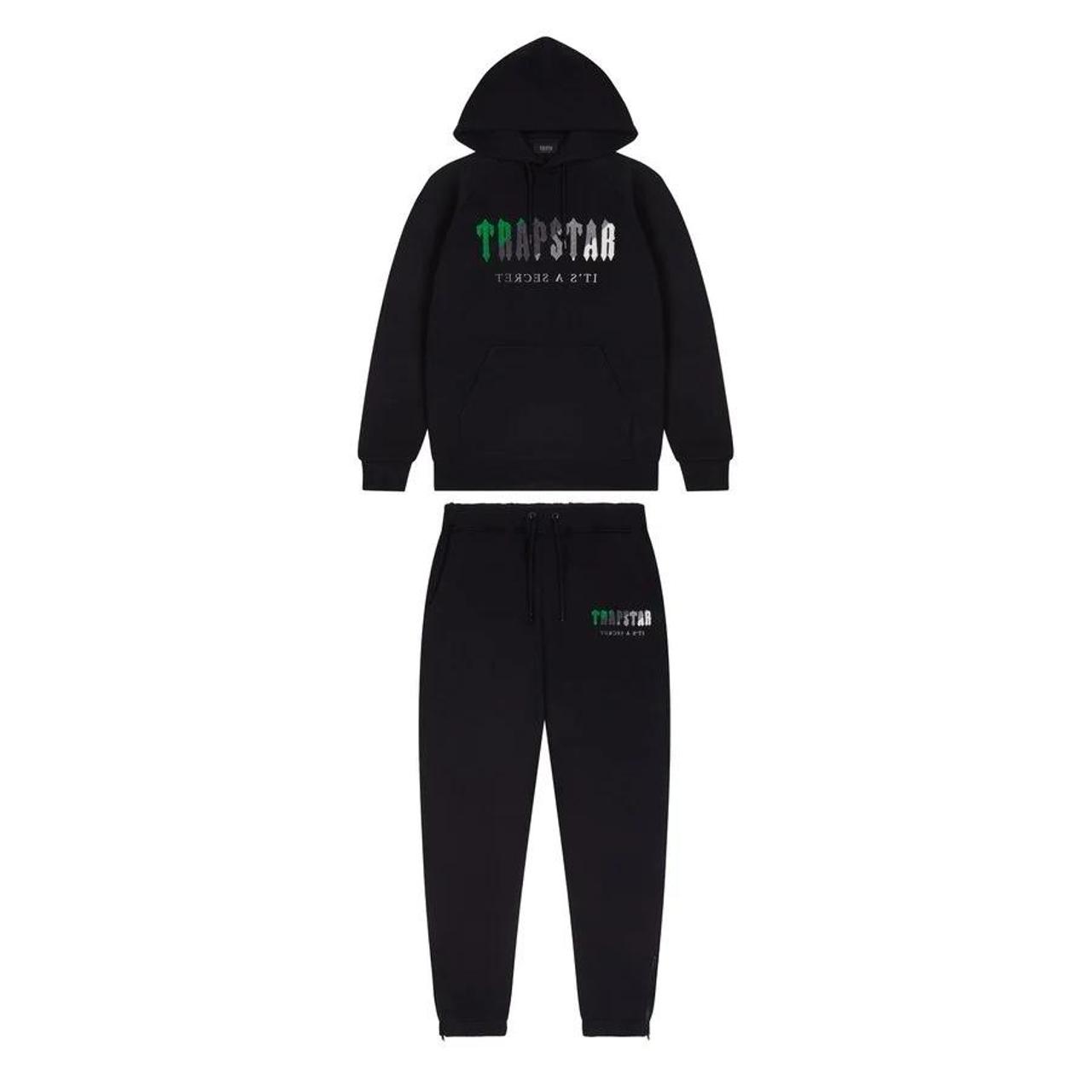 Trapstar Tracksuit Green/ Black. Very good... Depop