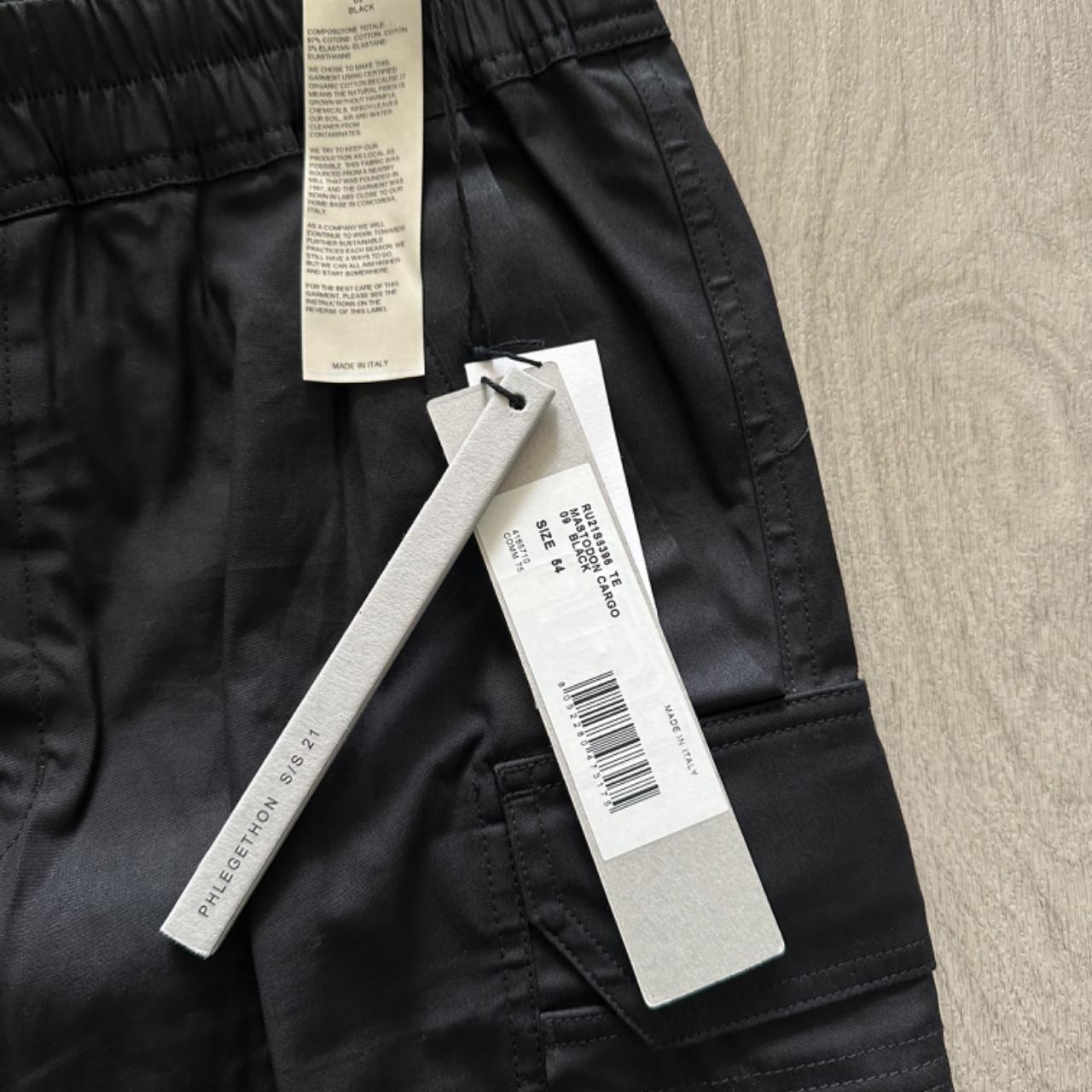 Rick Owens Phlegethon SS 21 Mastodon black cargos.... - Depop