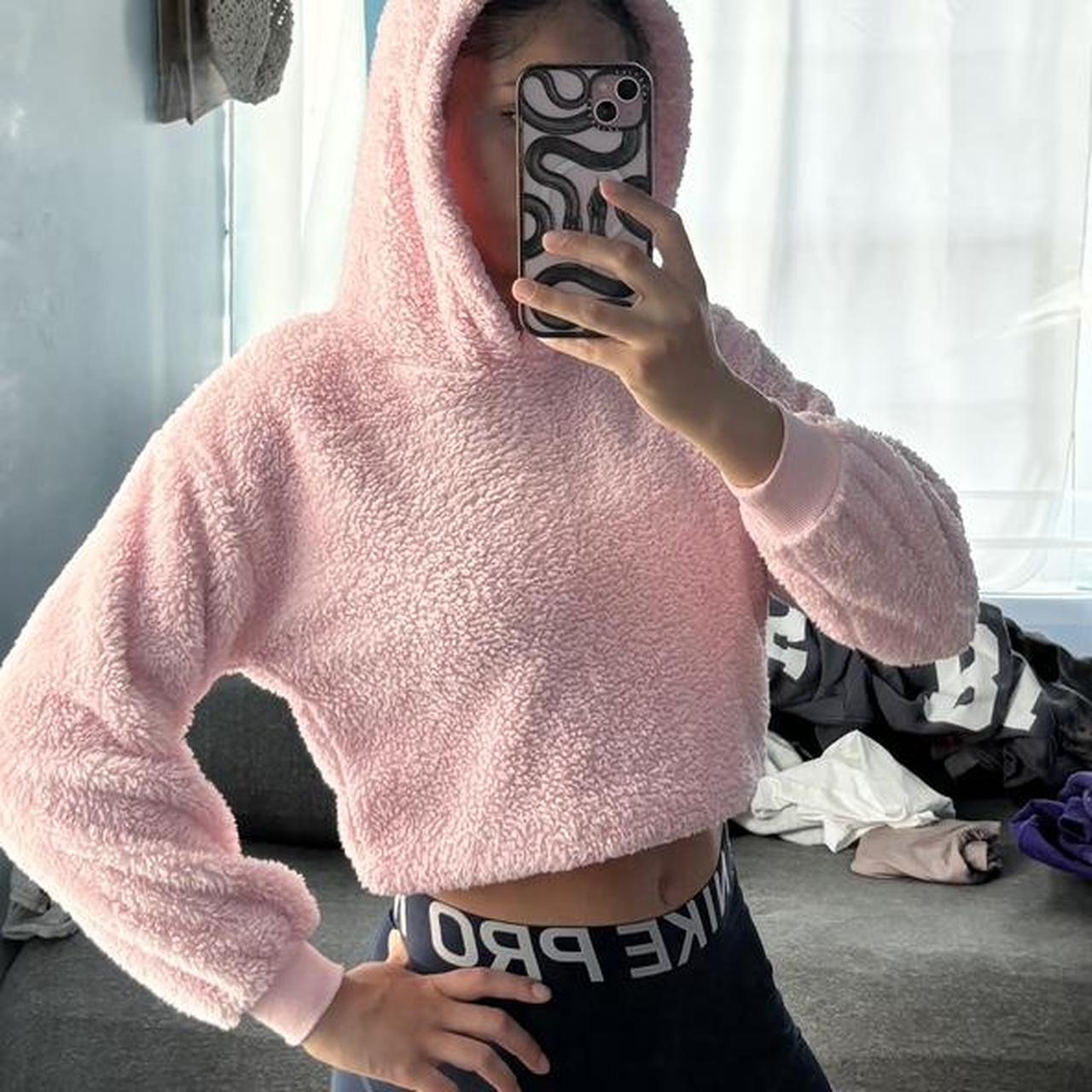 Forever 21 pink hoodie fashion