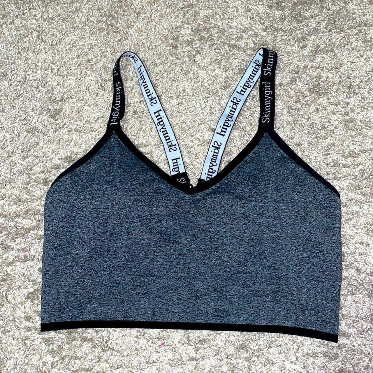 Skinnygirl Gray Compression Bra Top Gently used