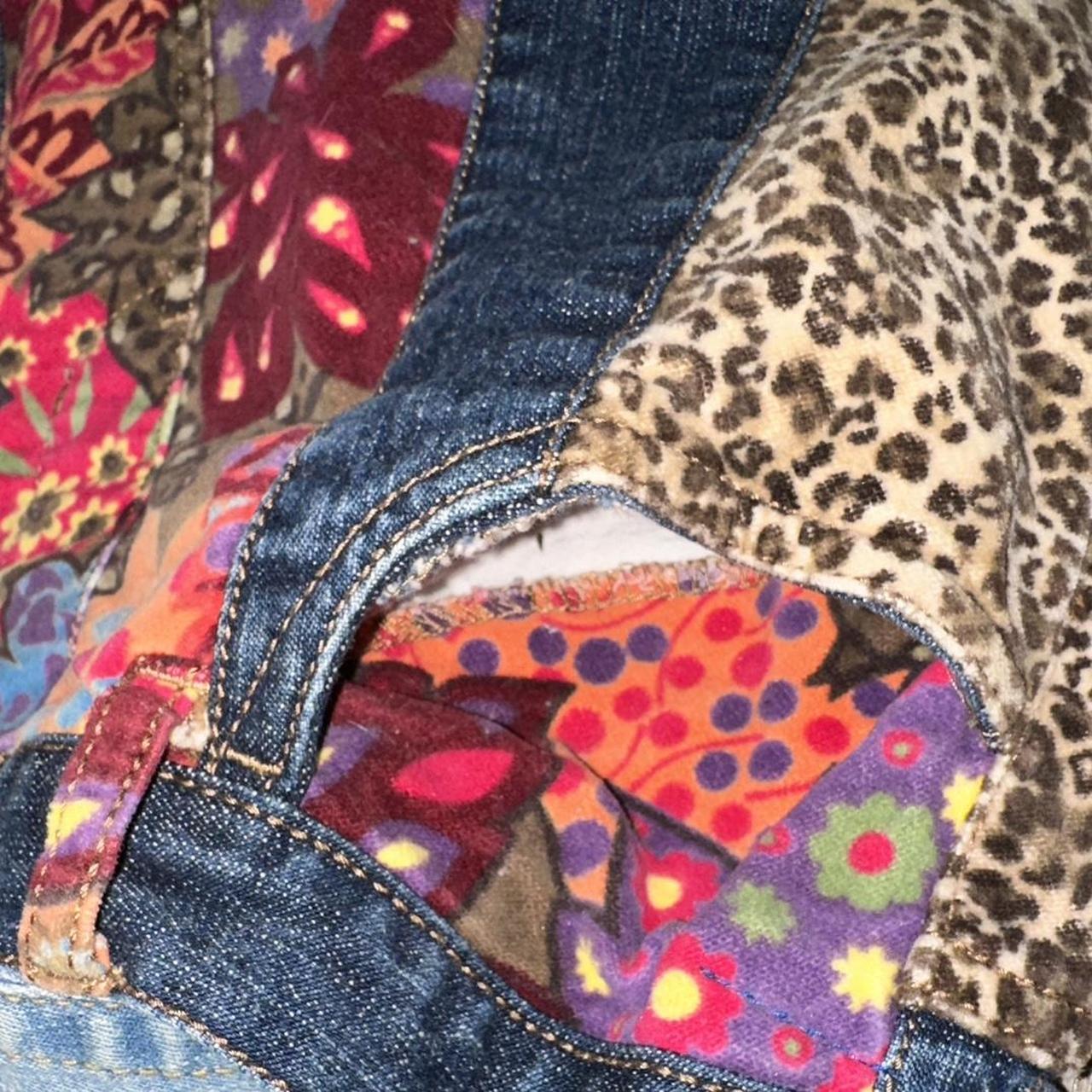 Women's Bag - Multi – Unique patchwork denim skir… - image 3