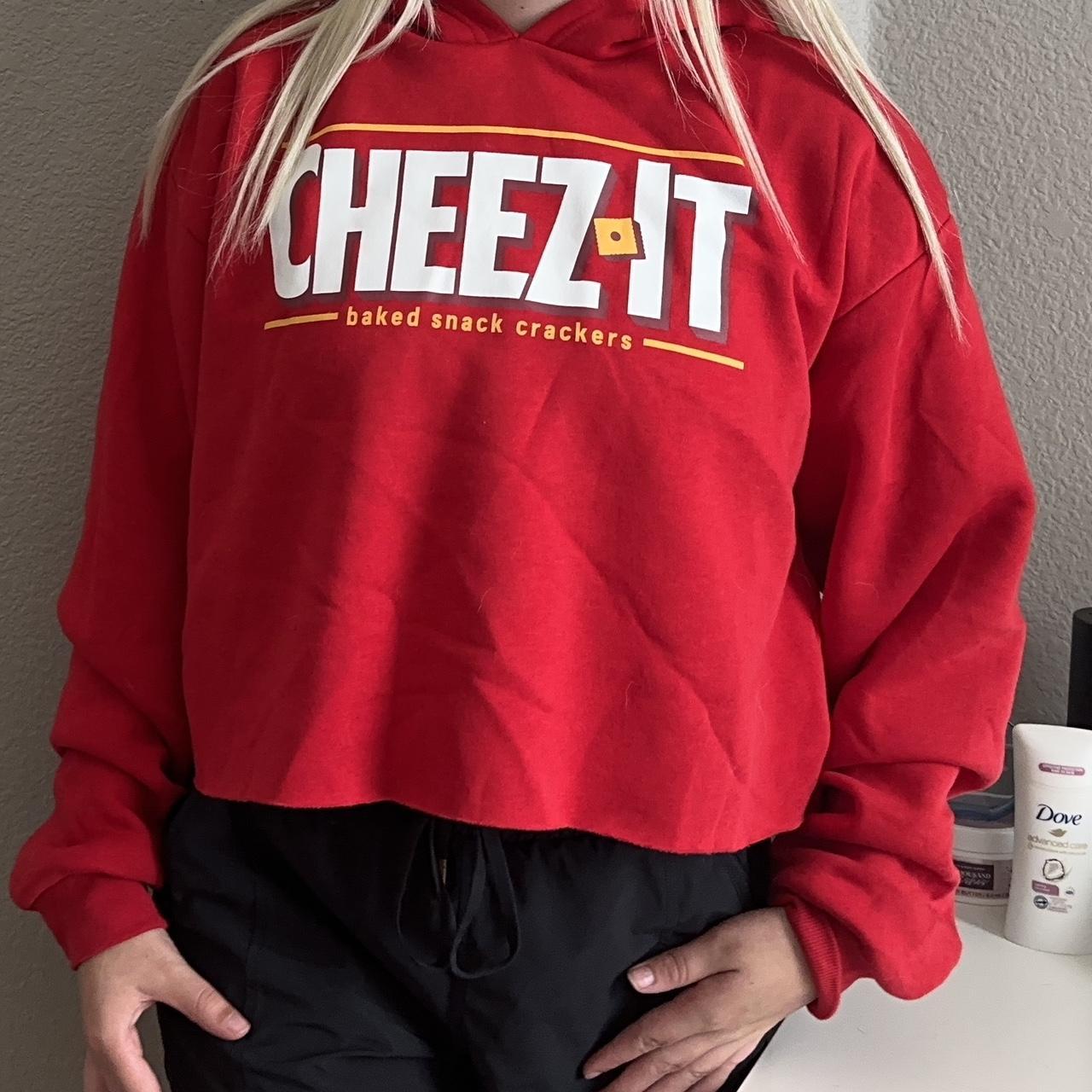 Official Kellogg’s Cheezit hoodie (cropped)... Depop