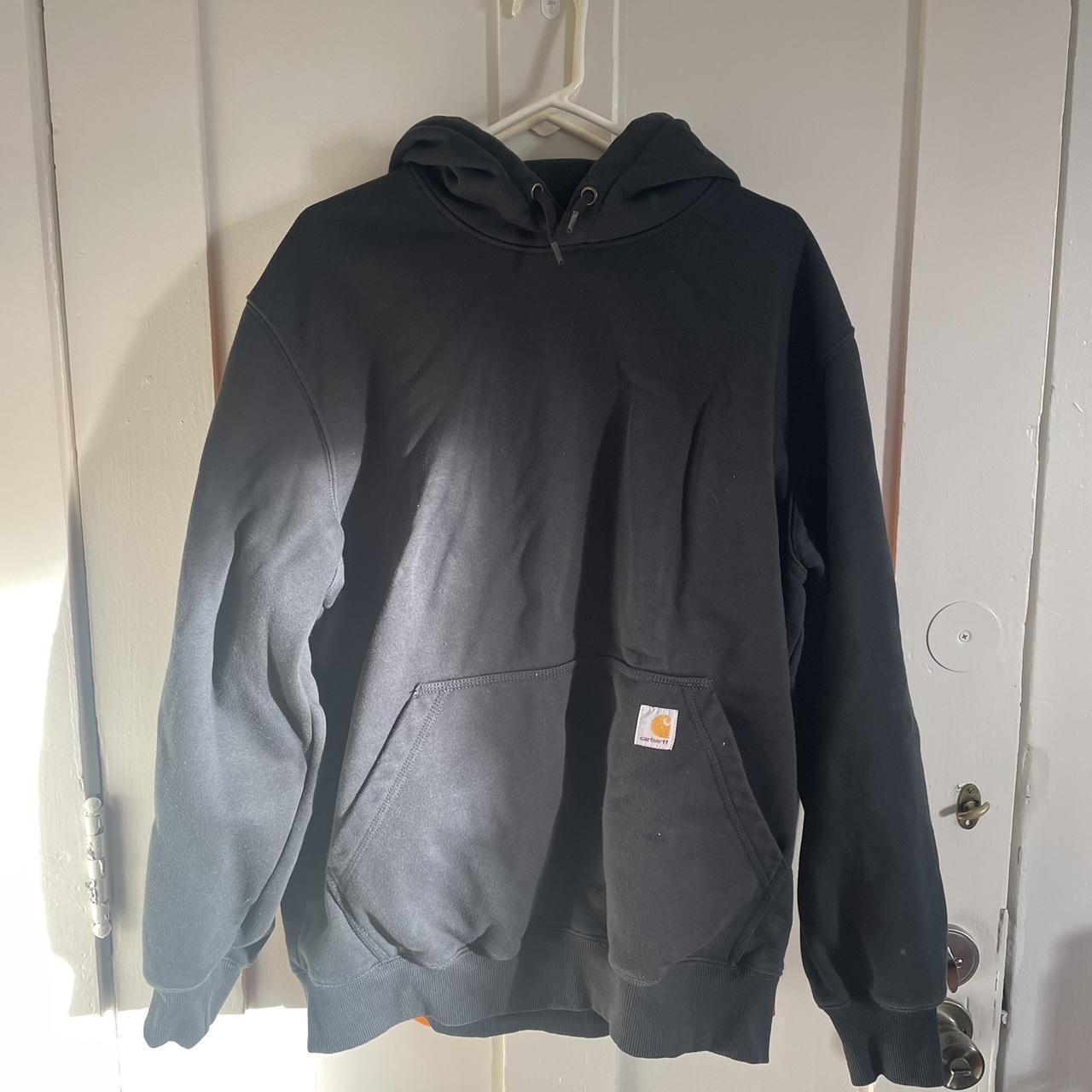 Carhartt Men's Black Hoodie | Depop