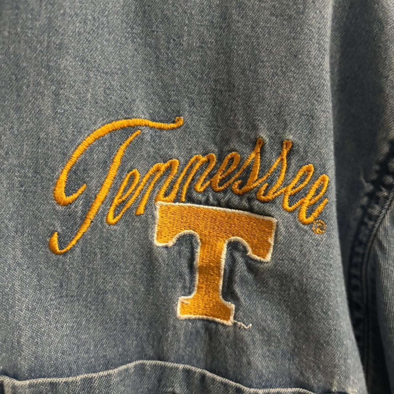 Vintage Tennessee Volunteers denim flannel... Depop