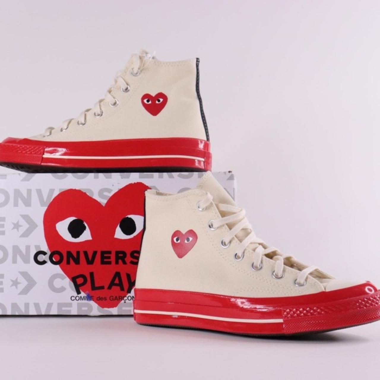 Converse with red on sale eyes