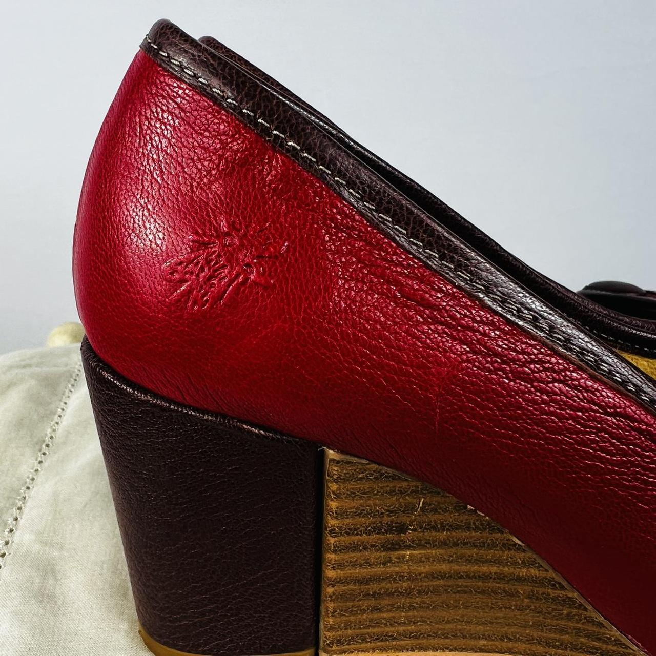 Y2K Retro Wedge The cutest y2k red leather | Depop