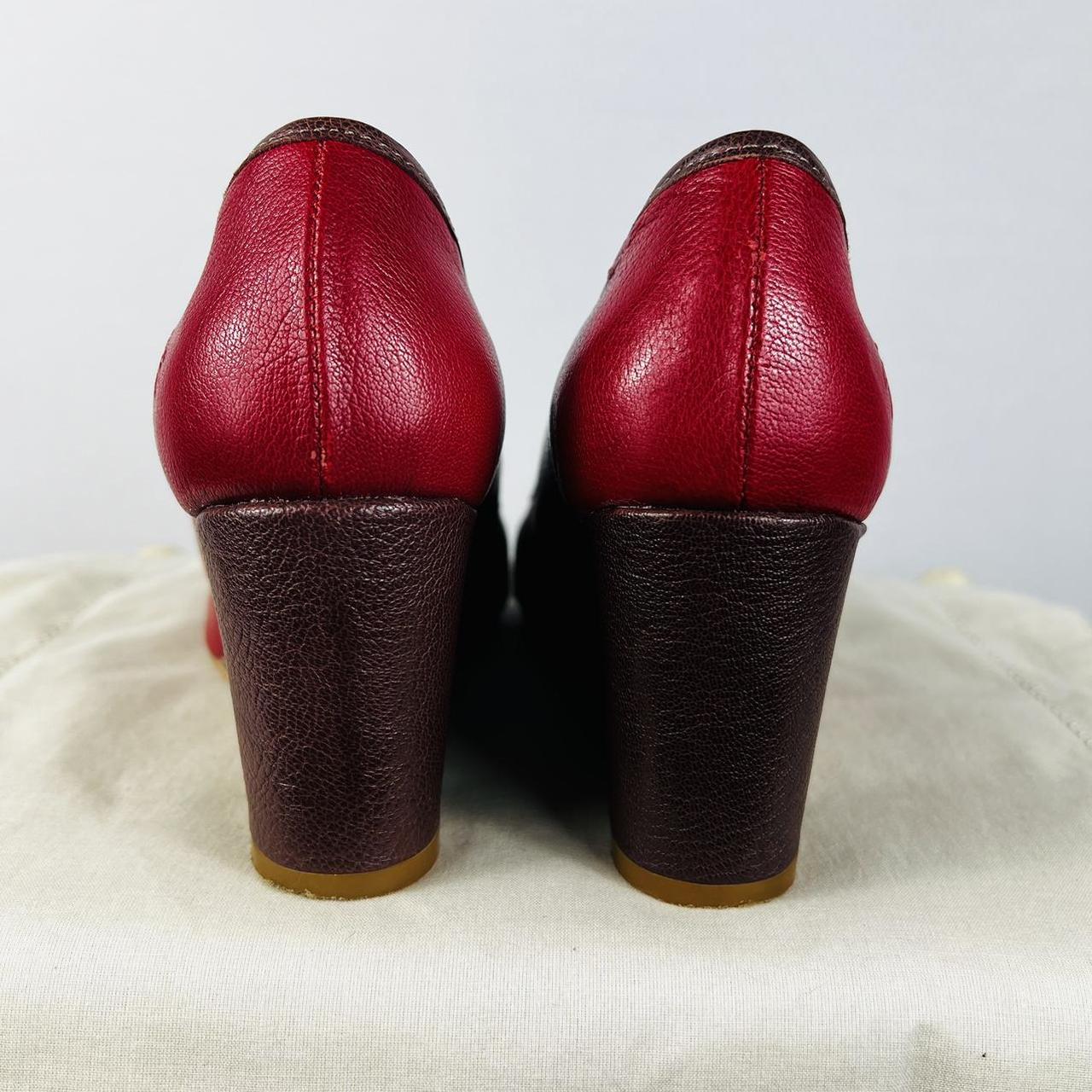 Y2K Retro Wedge The cutest y2k red leather | Depop