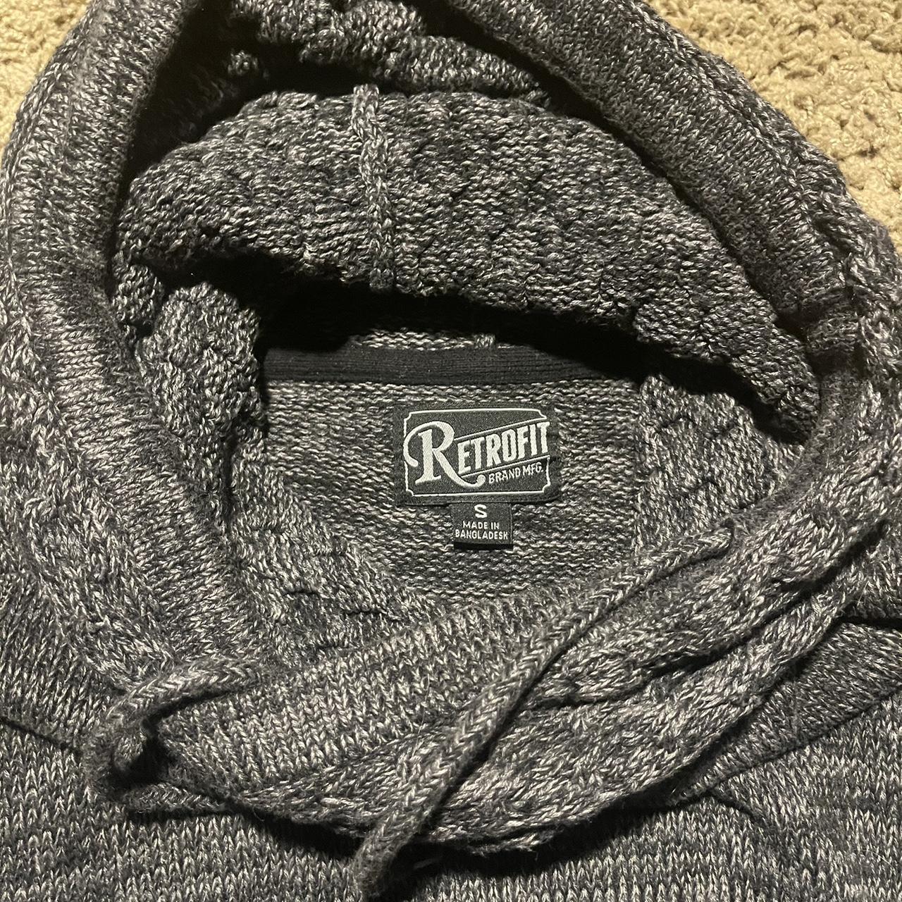 Retrofit Brand Retrofit Hooded Sweater Retrofit Knitted Hoodie