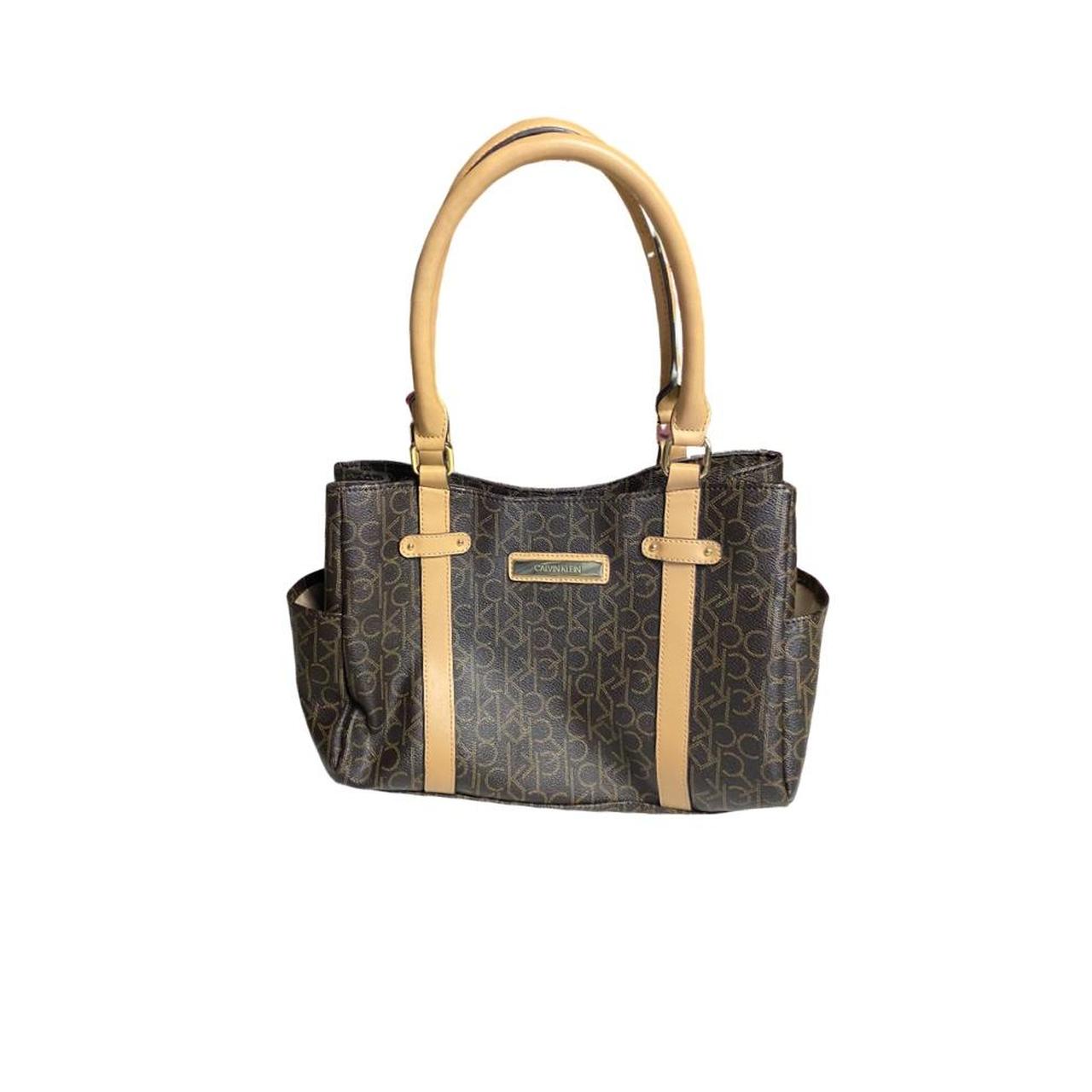 Calvin Klein purse 👜 brown and beige bag lots of... Depop